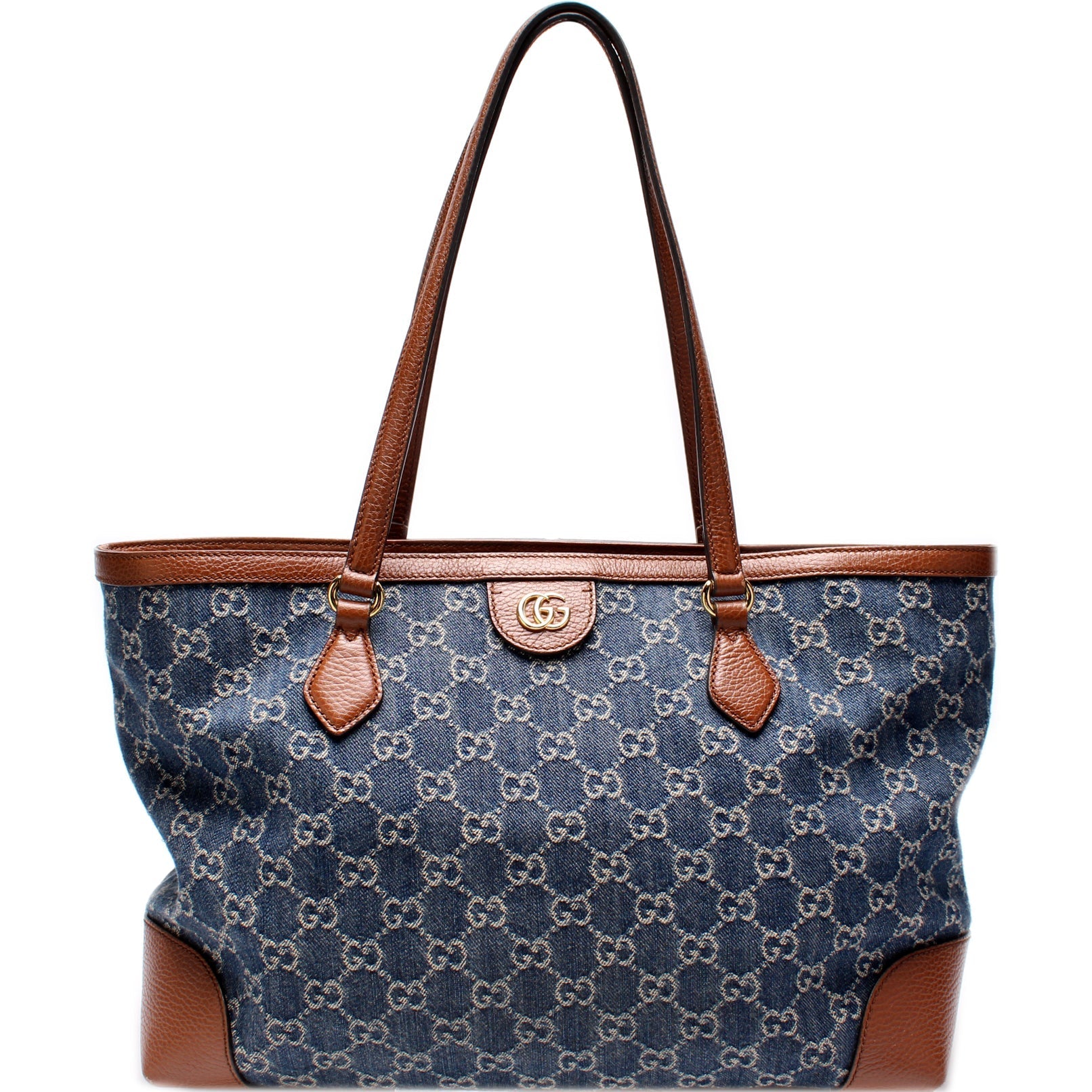 Gucci 631685 Ophidia GG Denim Tote Bag