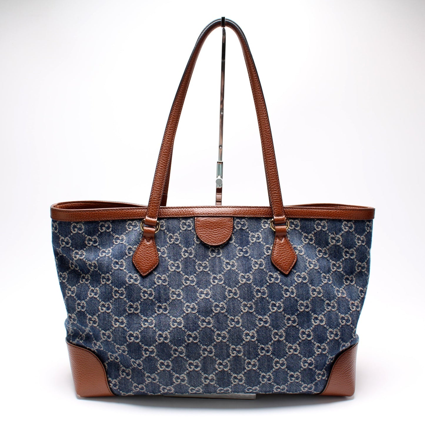 Gucci 631685 Ophidia GG Denim Tote Bag