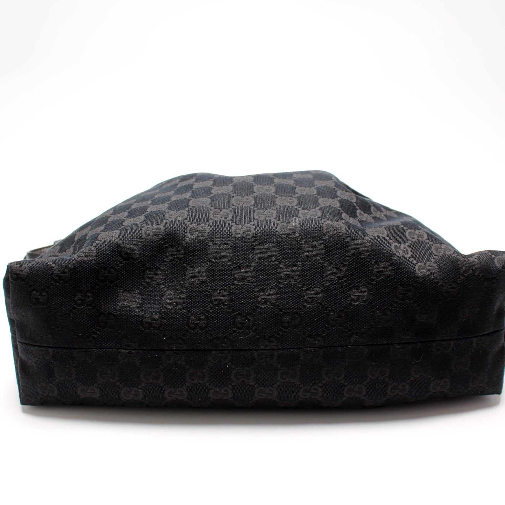 Gucci 232961 GG Canvas Medium Icon Bit Hobo Bag