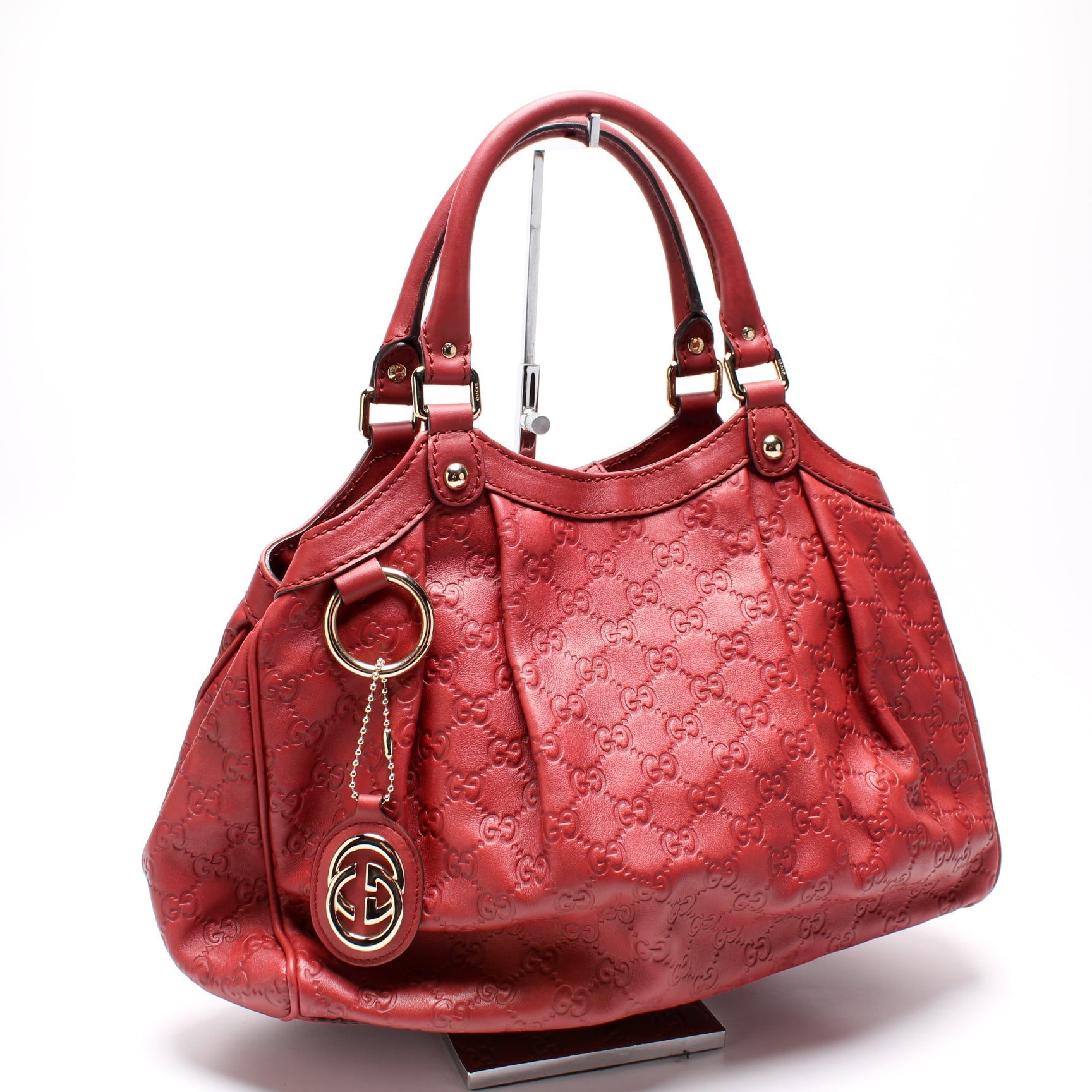 Gucci 211944 Sukey GG Leather Medium Bag