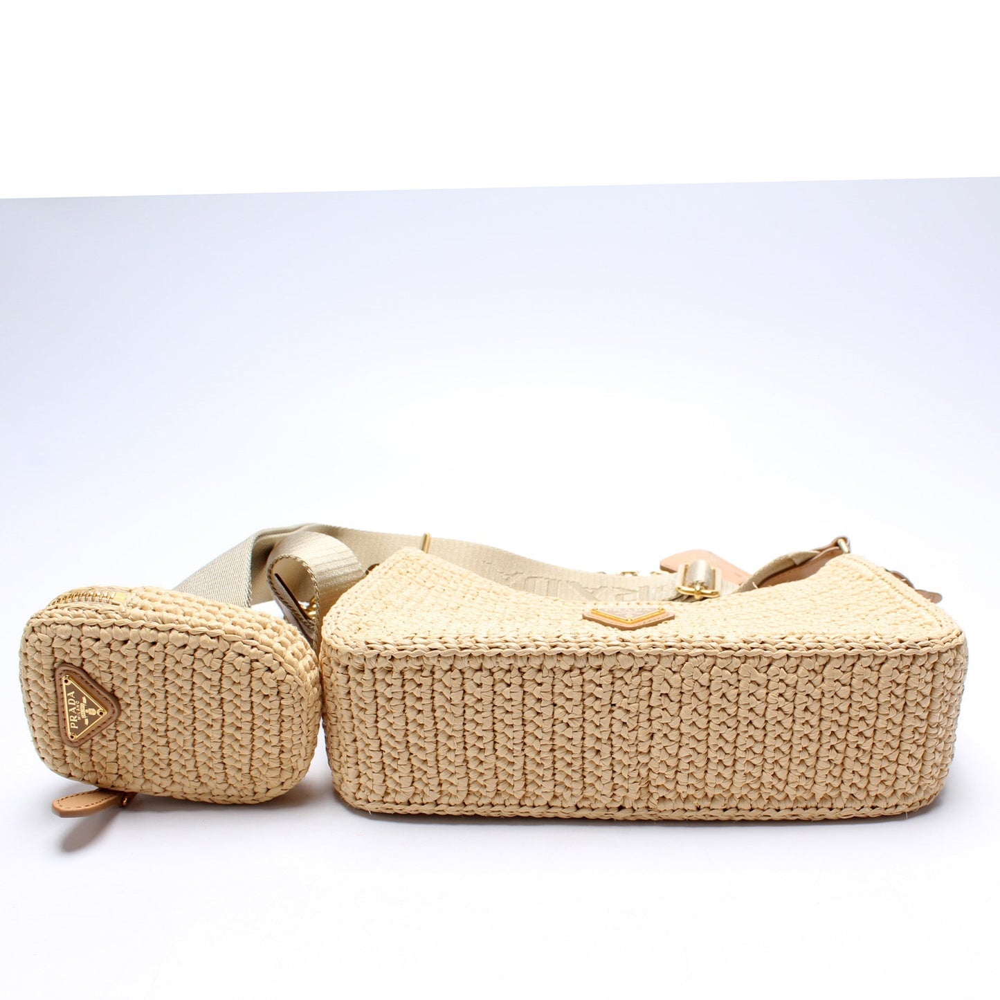 Prada 1BH204 Raffia Re-Edition 2005 Shoulder Bag