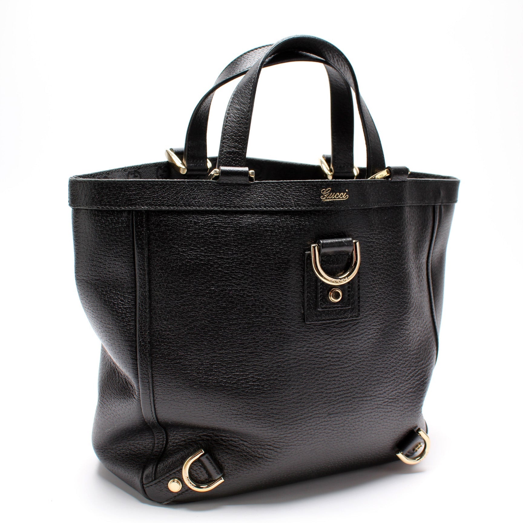 Gucci 130739 Abbey Small Leather Tote Bag