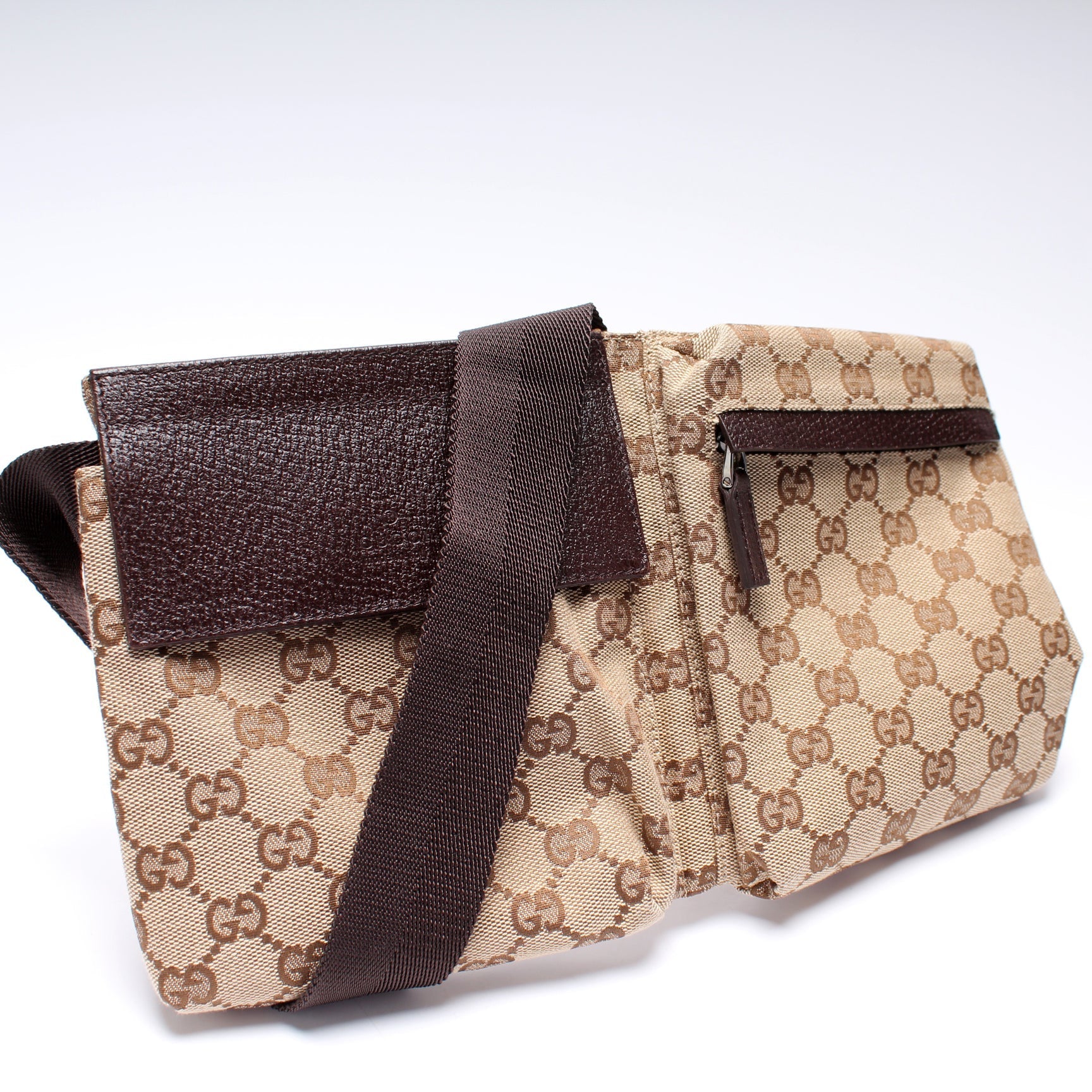 Gucci 28566 GG Canvas Waist Bag