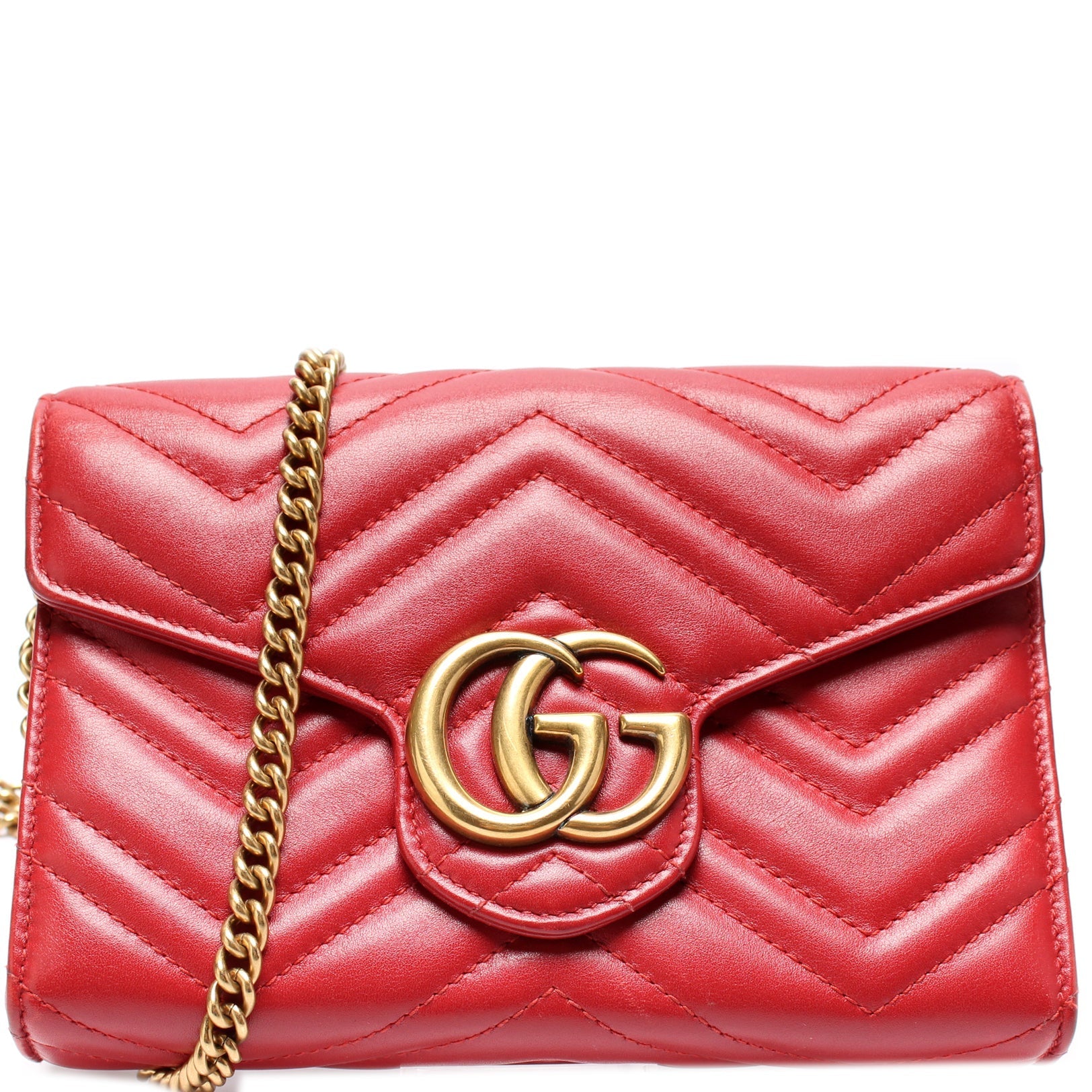 Gucci 474575 Marmont Chain Wallet Bag