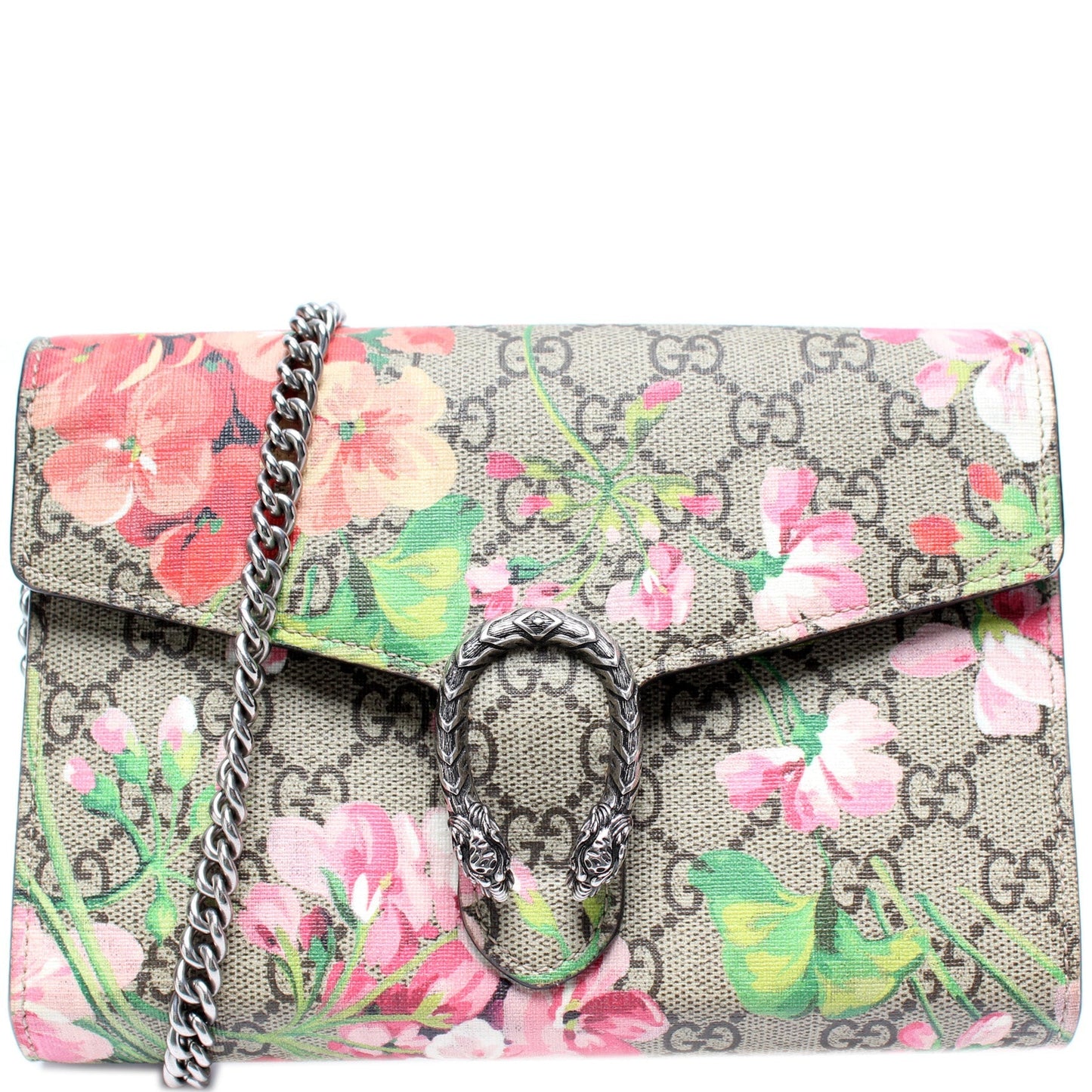 Gucci 401231 Dionysus GG Blooms Mini Wallet Bag