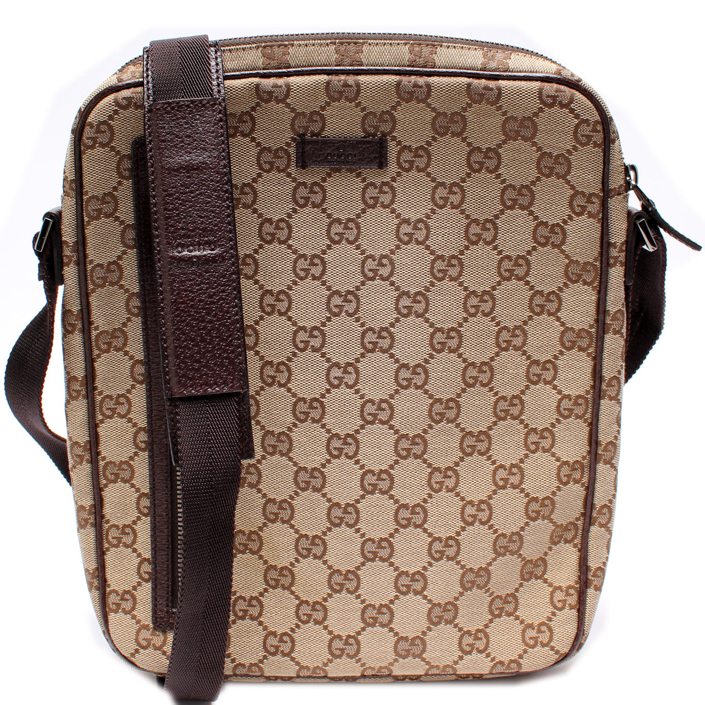 Gucci 122760 GG Canvas Crossbody Bag