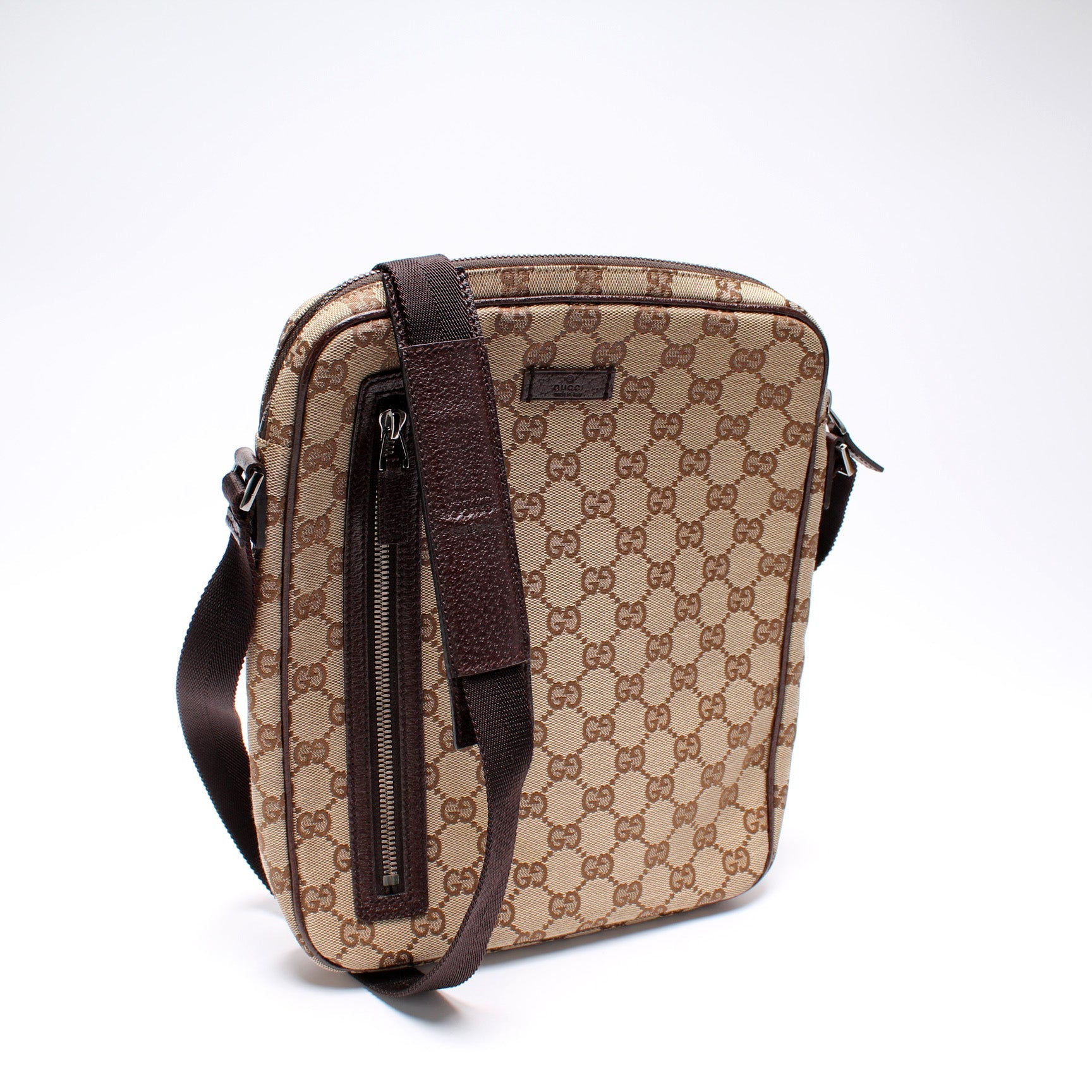 Gucci 122760 GG Canvas Crossbody Bag