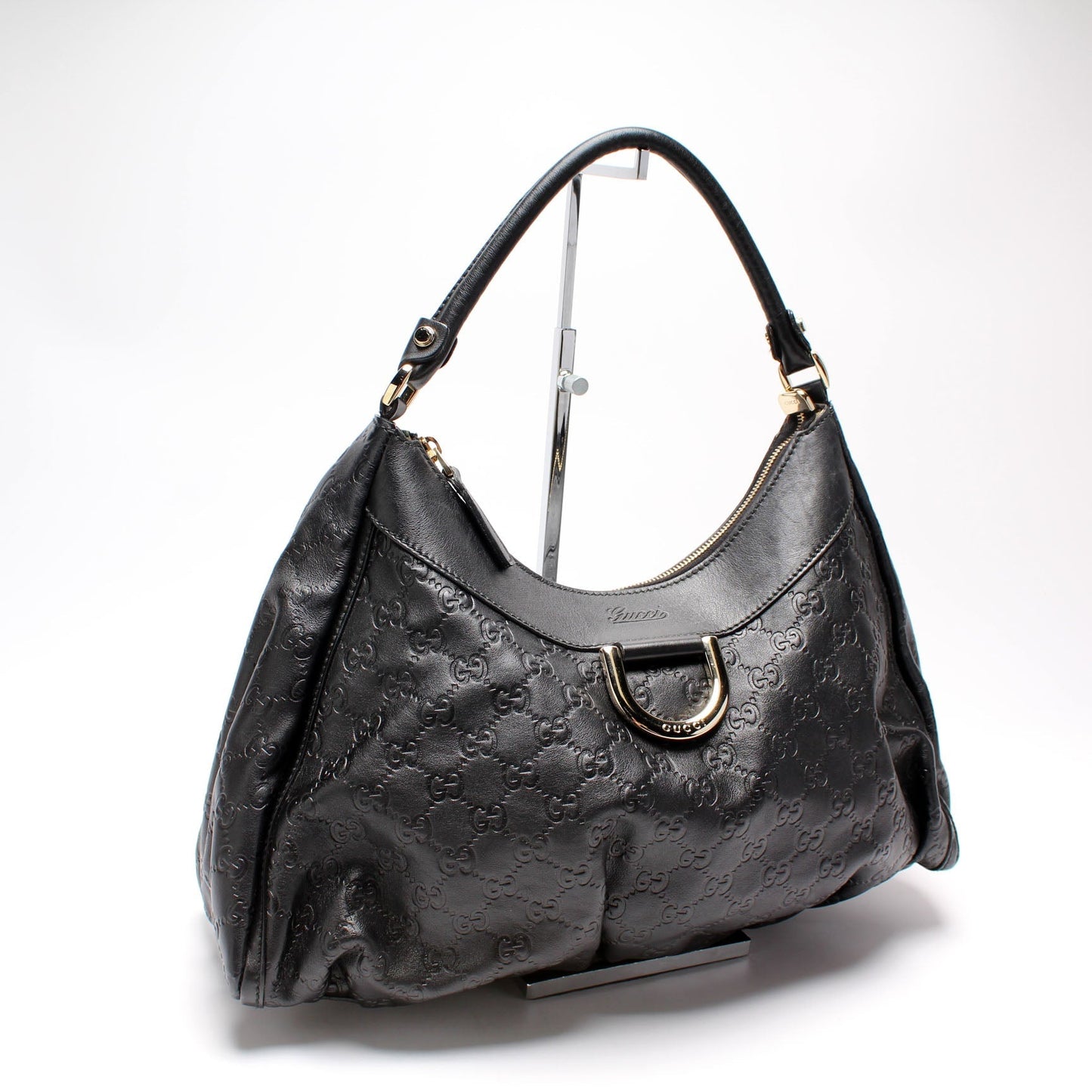 Gucci 189833 scima D Ring Hobo Bag