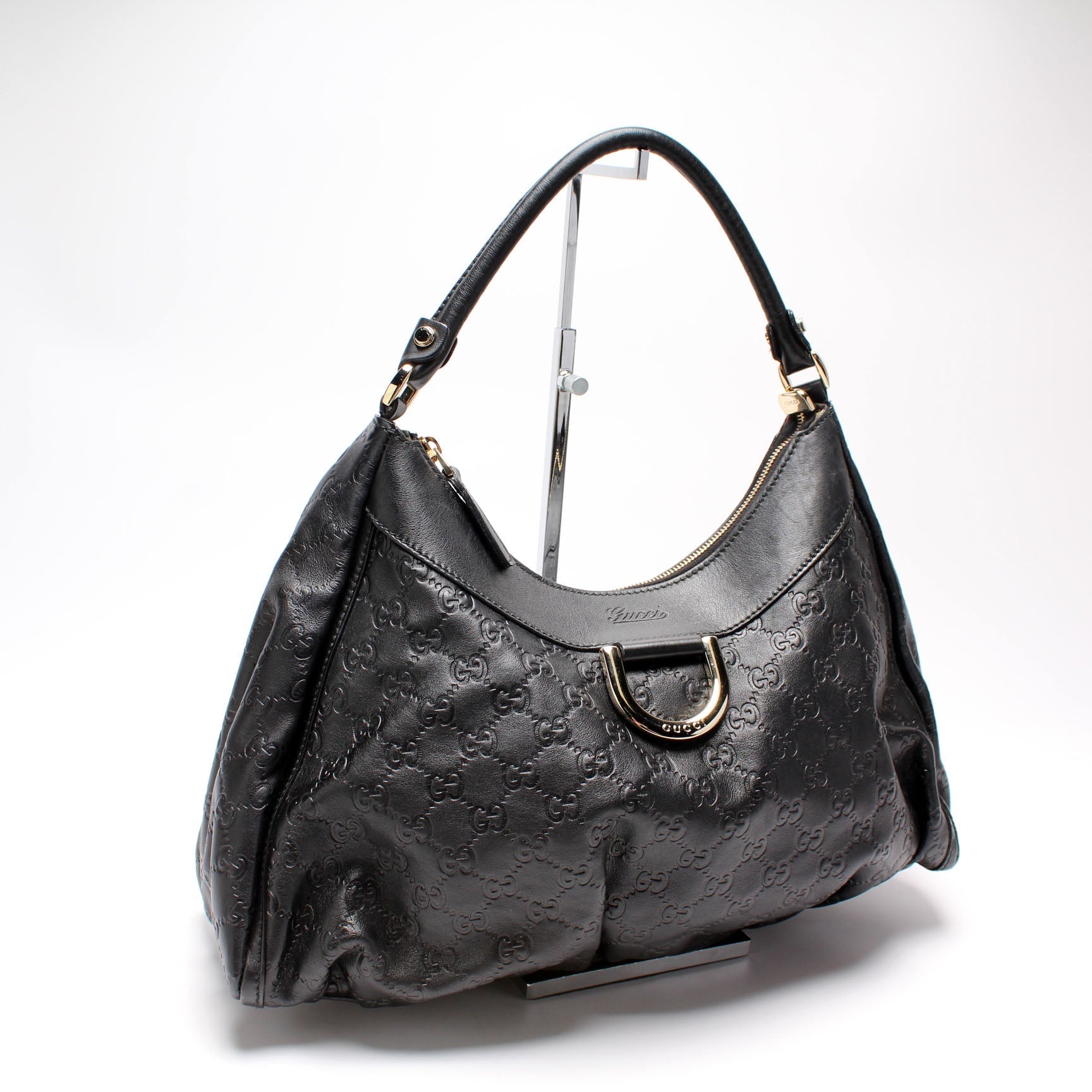 Gucci 189833 scima D Ring Hobo Bag