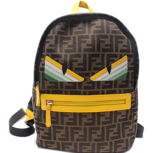 Fendi Zucca Canvas Monster Eyes Small Backpack Bag