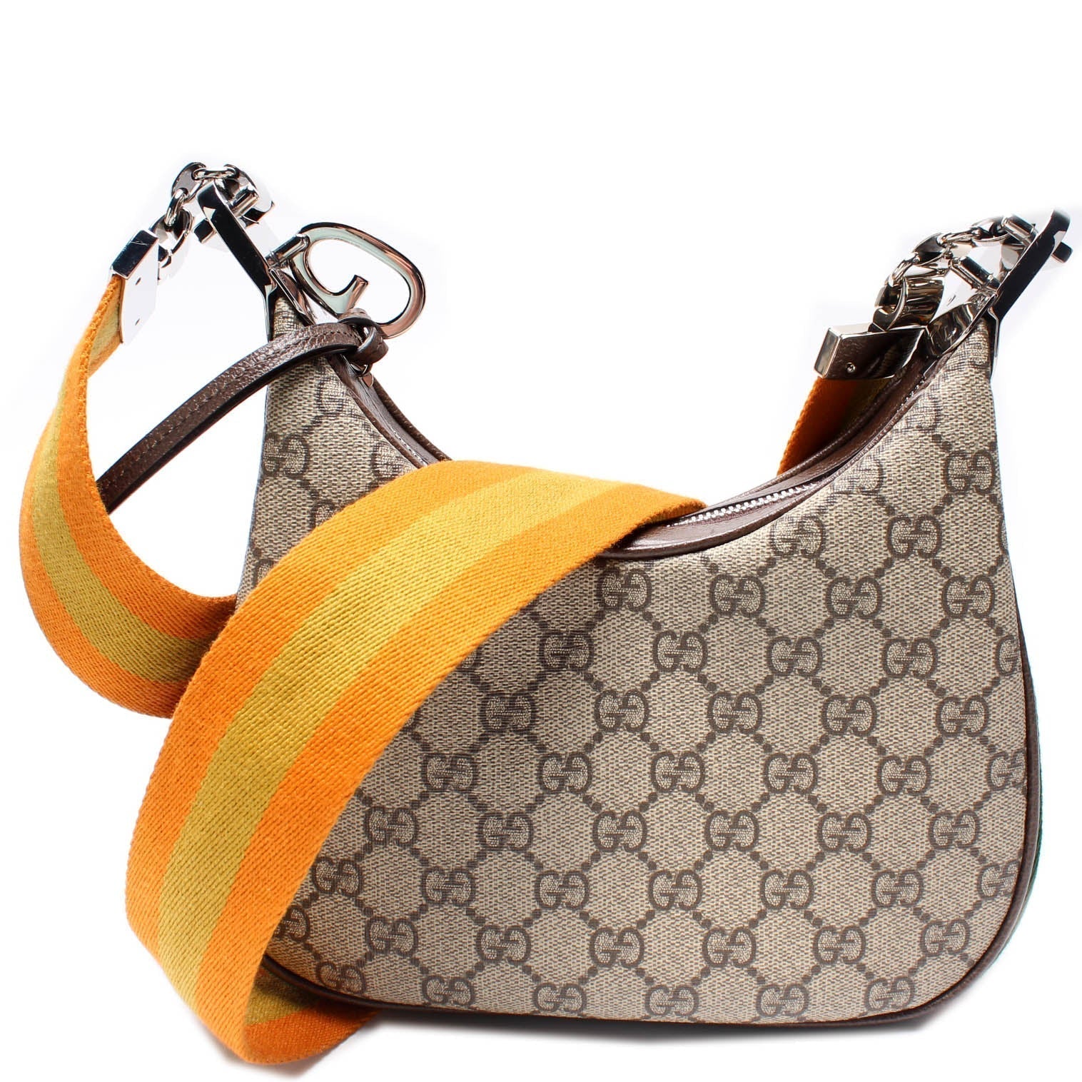 Gucci Leather Canvas Shoulder Bag