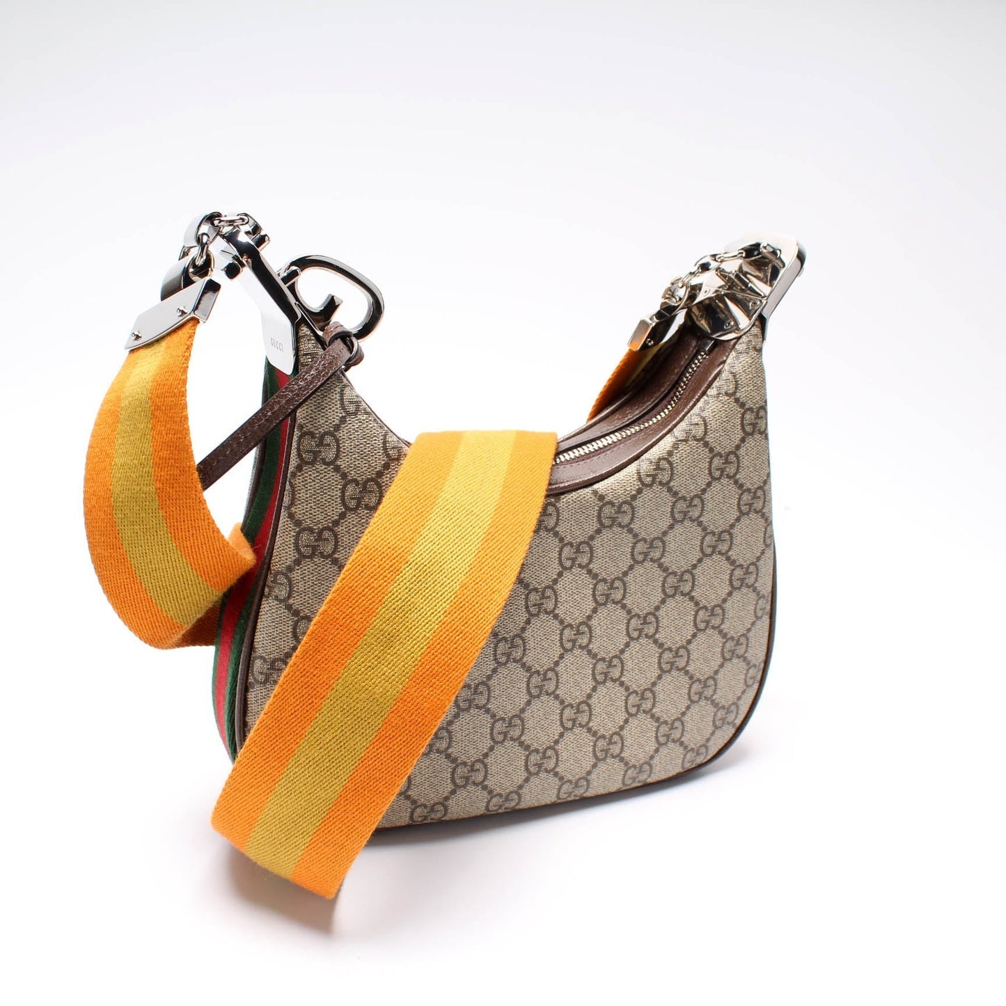 Gucci Leather Canvas Shoulder Bag