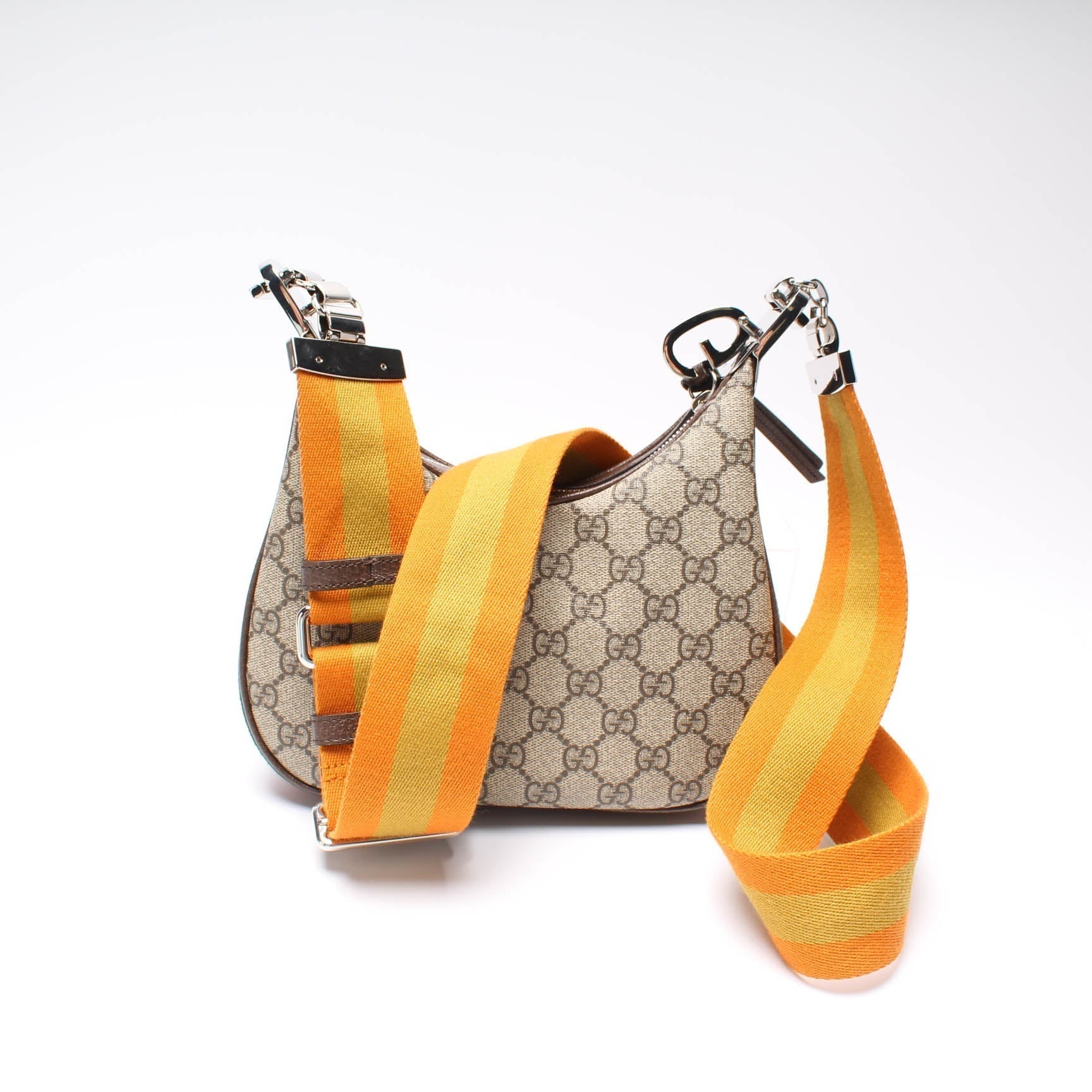 Gucci Leather Canvas Shoulder Bag