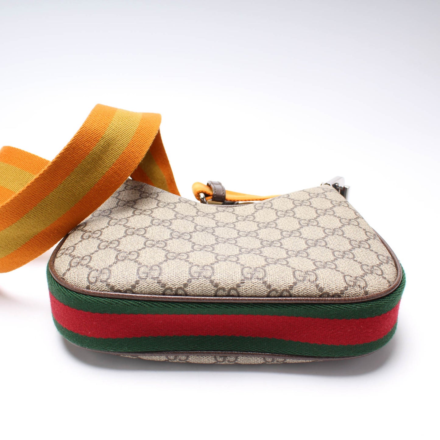 Gucci Leather Canvas Shoulder Bag