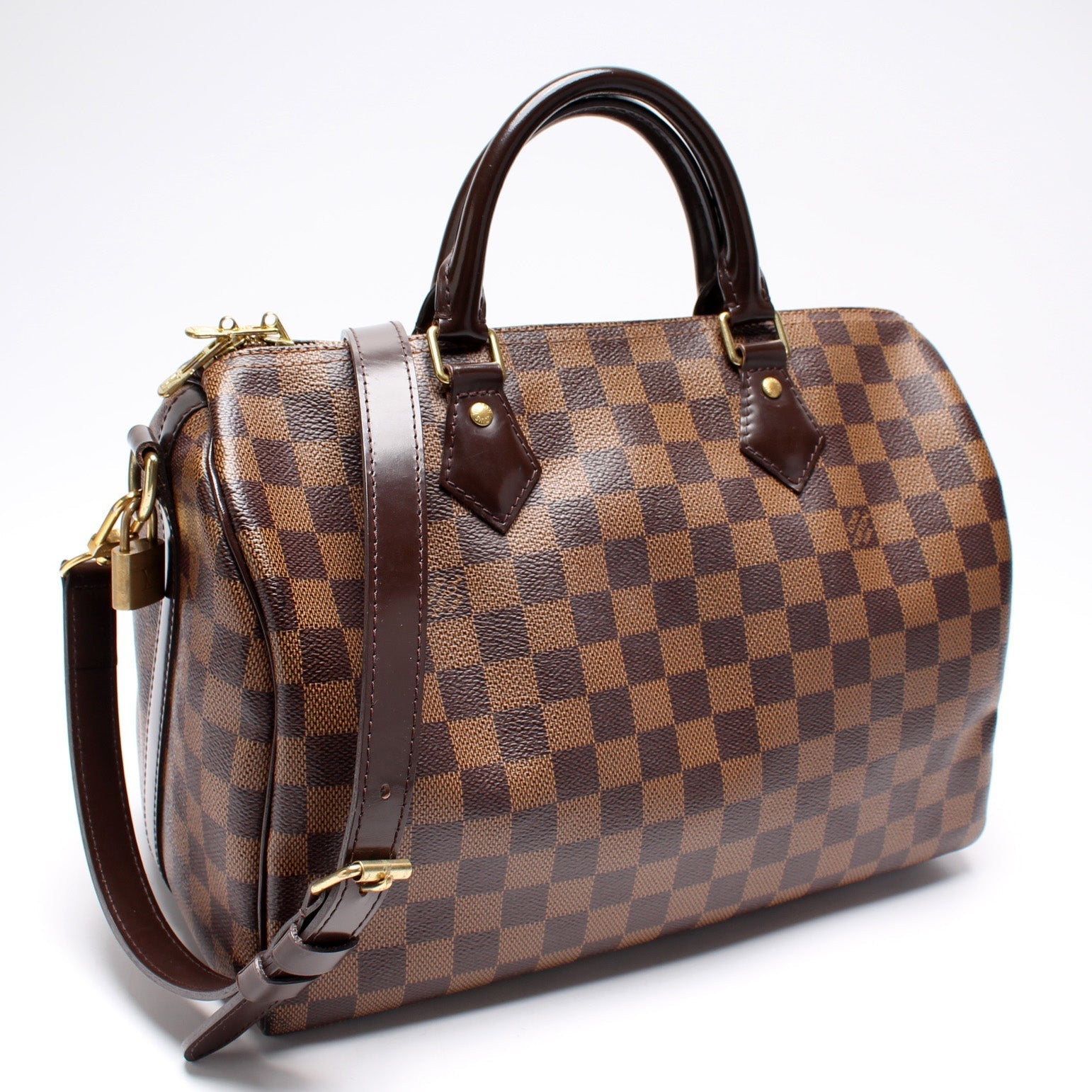 Louis Vuitton Speedy 30 Bandouliere Damier Ebene