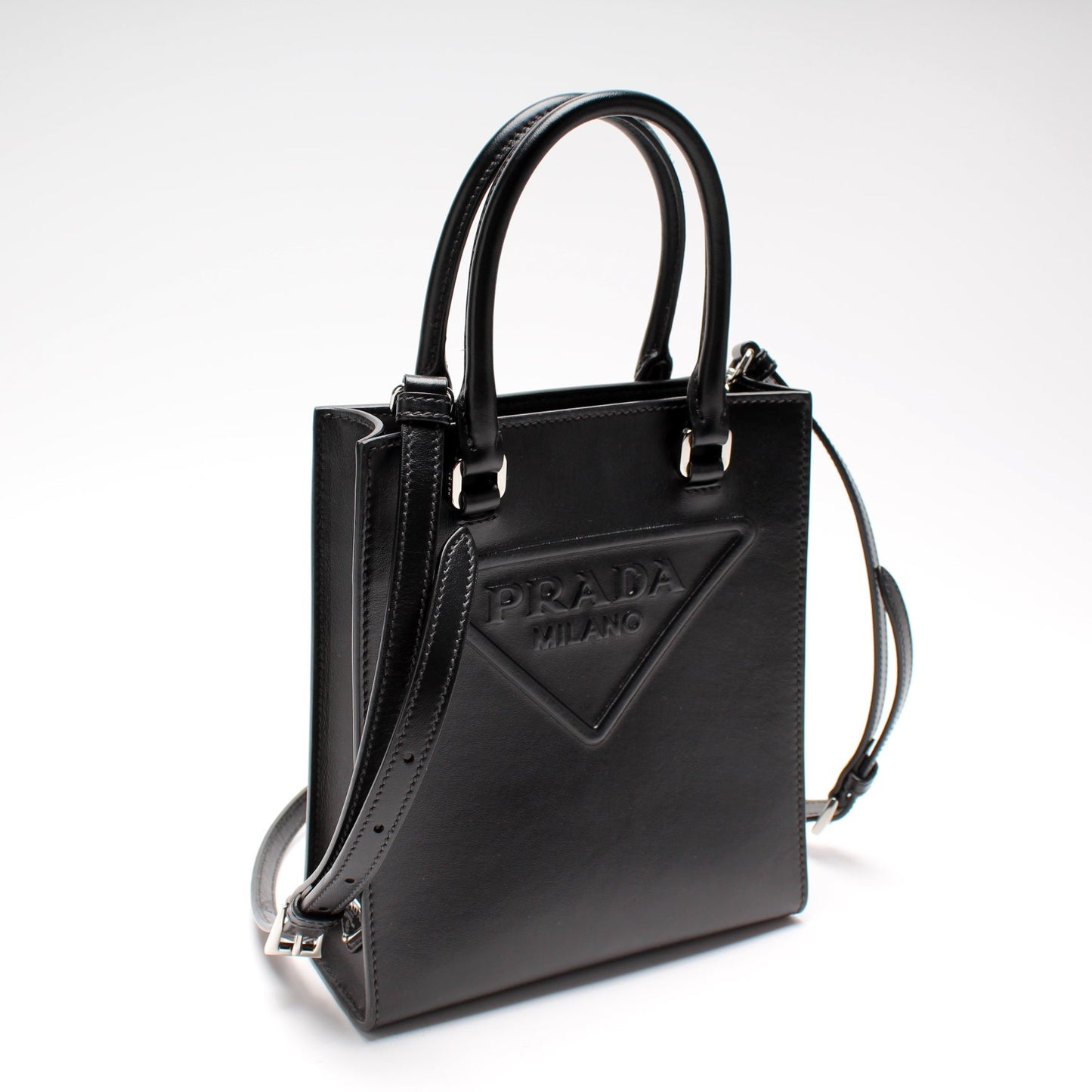 Prada 1BA333 Leather Small Handbag Bag