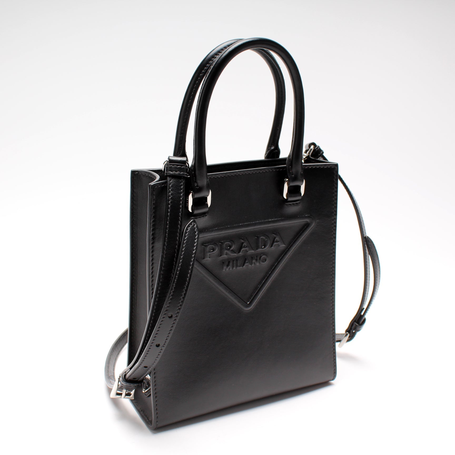 Prada 1BA333 Leather Small Handbag Bag