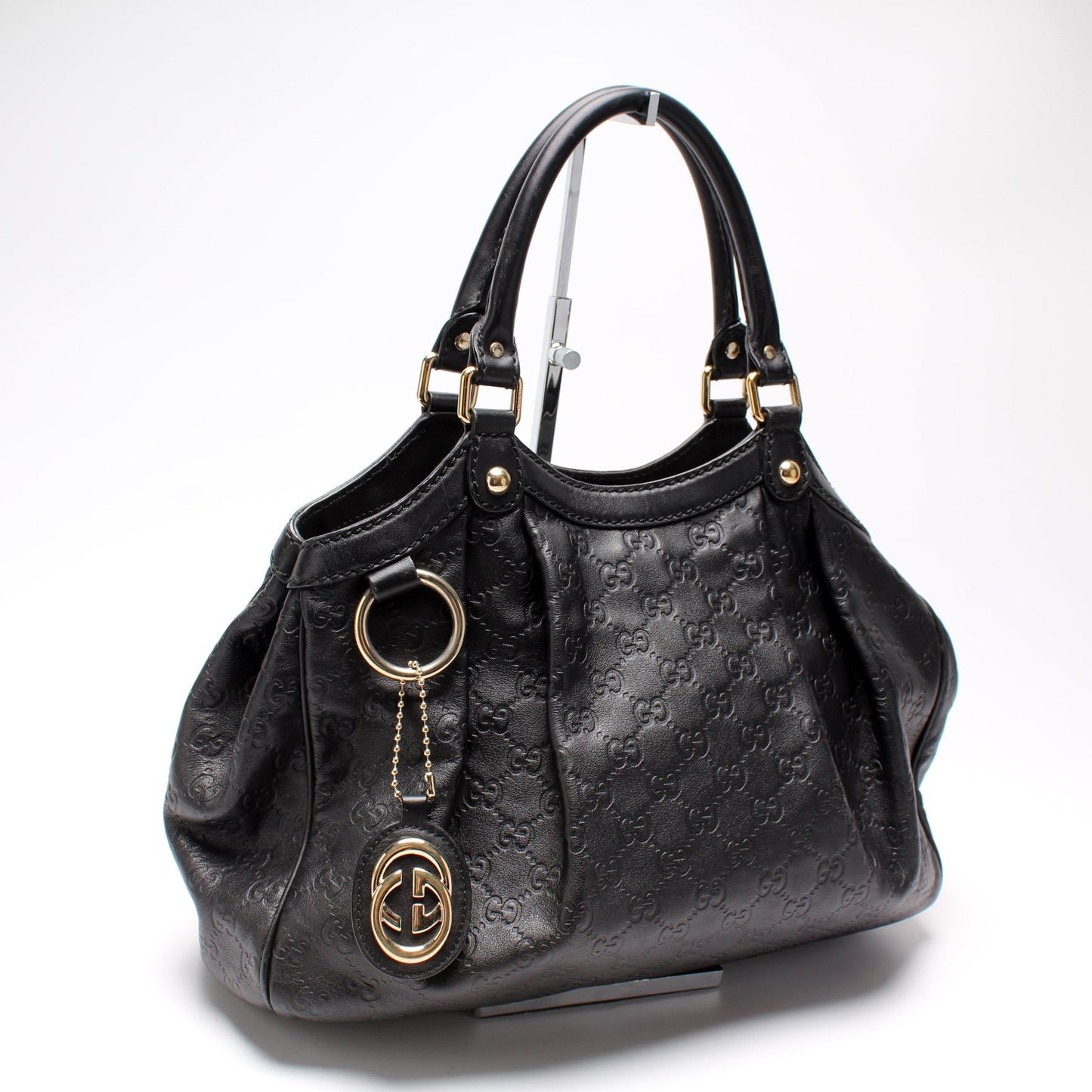 Gucci 211944 Sukey GG Leather Medium Bag