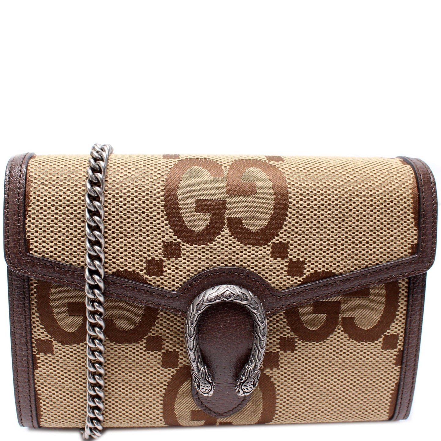 Gucci 401231 Dionysus Jumbo GG Canvas Mini Wallet Bag