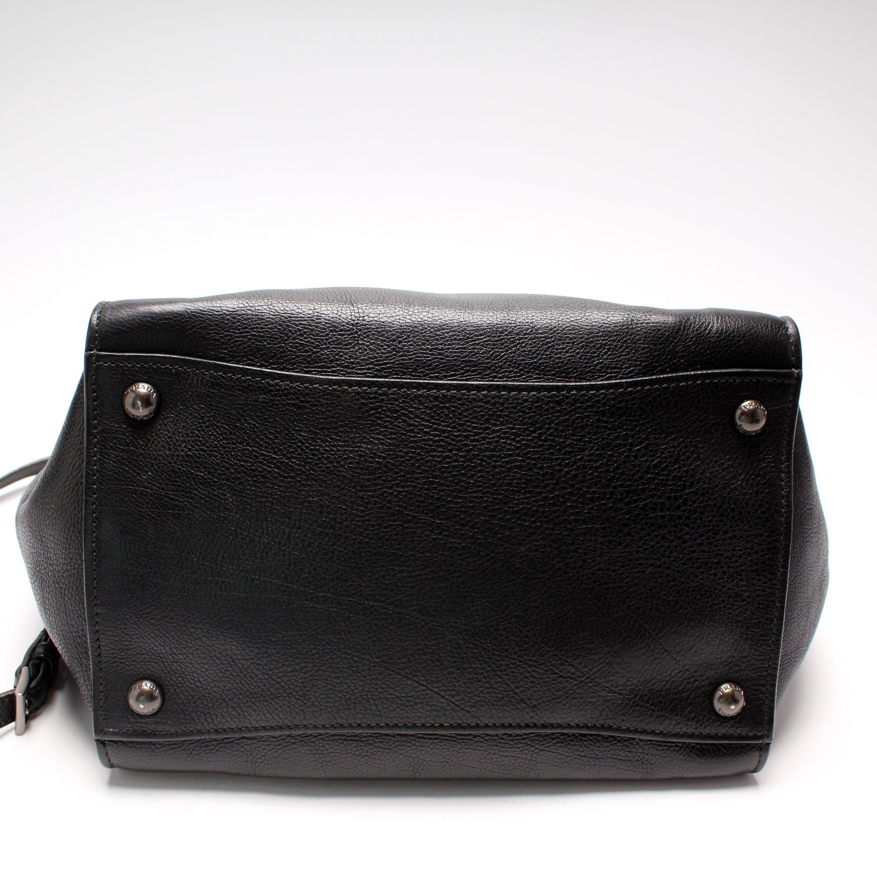 Prada Glace Calfskin Twin Pocket Tote Bag