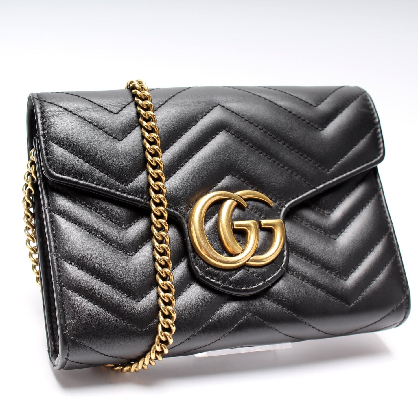 Gucci 474575 Marmont Chain Wallet Bag