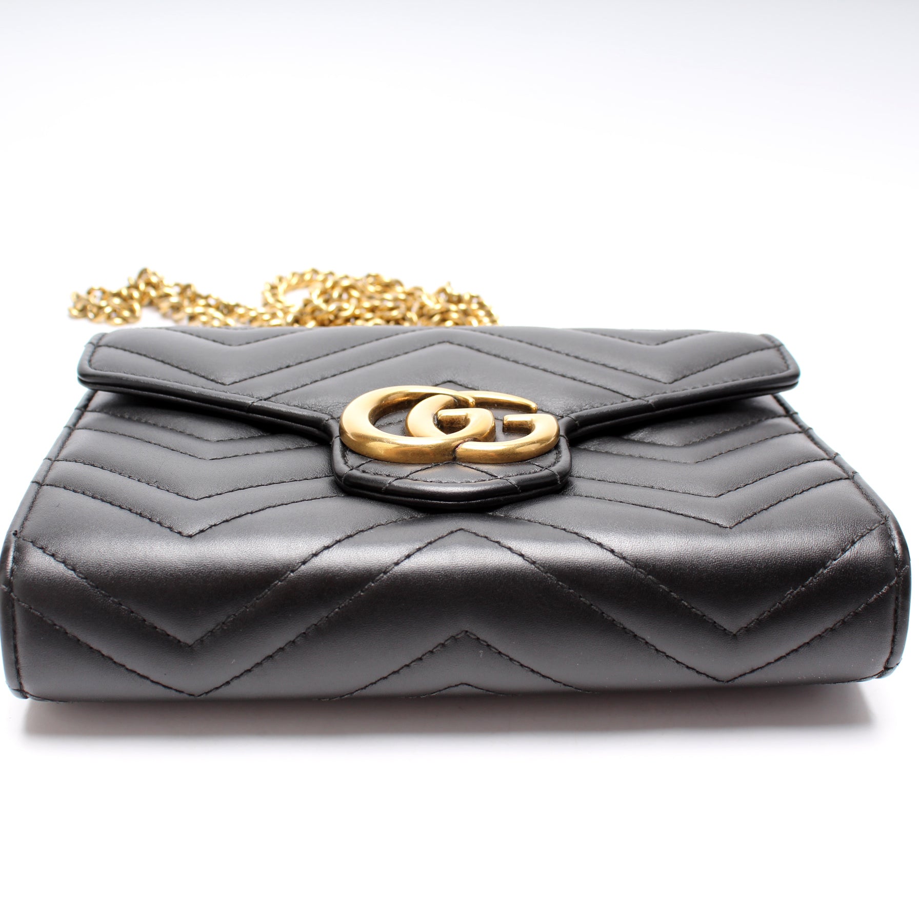 Gucci 474575 Marmont Chain Wallet Bag
