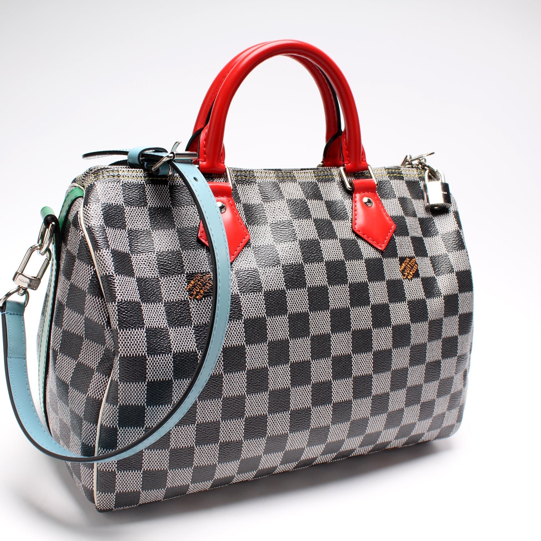 Louis Vuitton Speedy 30 Bandouliere Special Edit Colored Damier