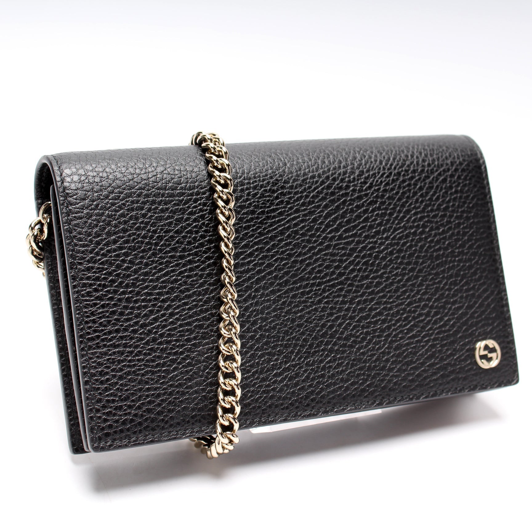 Gucci 466506 Interlocking GG Chain Wallet Bag