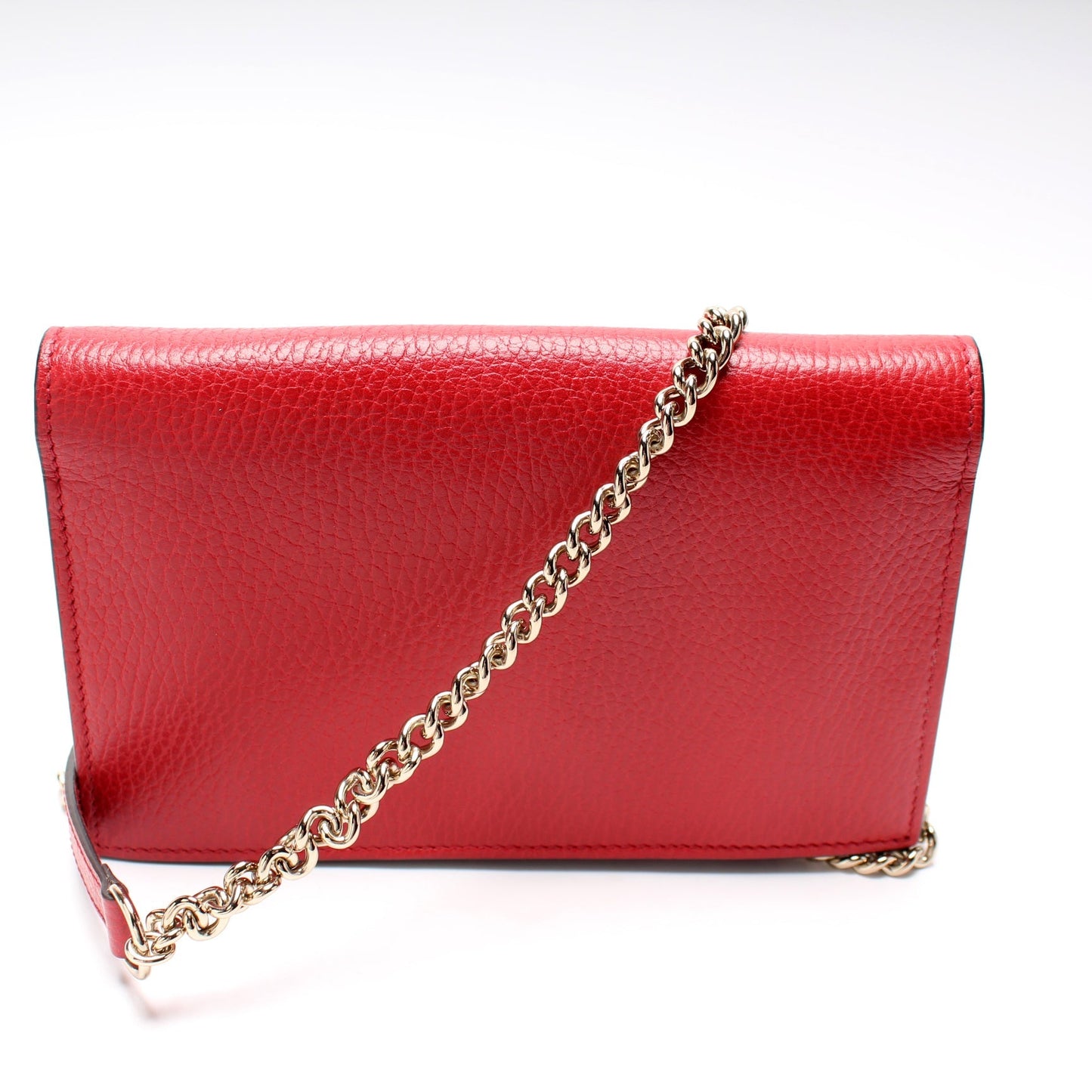 Gucci 615523 Dollar Calfskin Interlocking GG Chain Wallet Bag