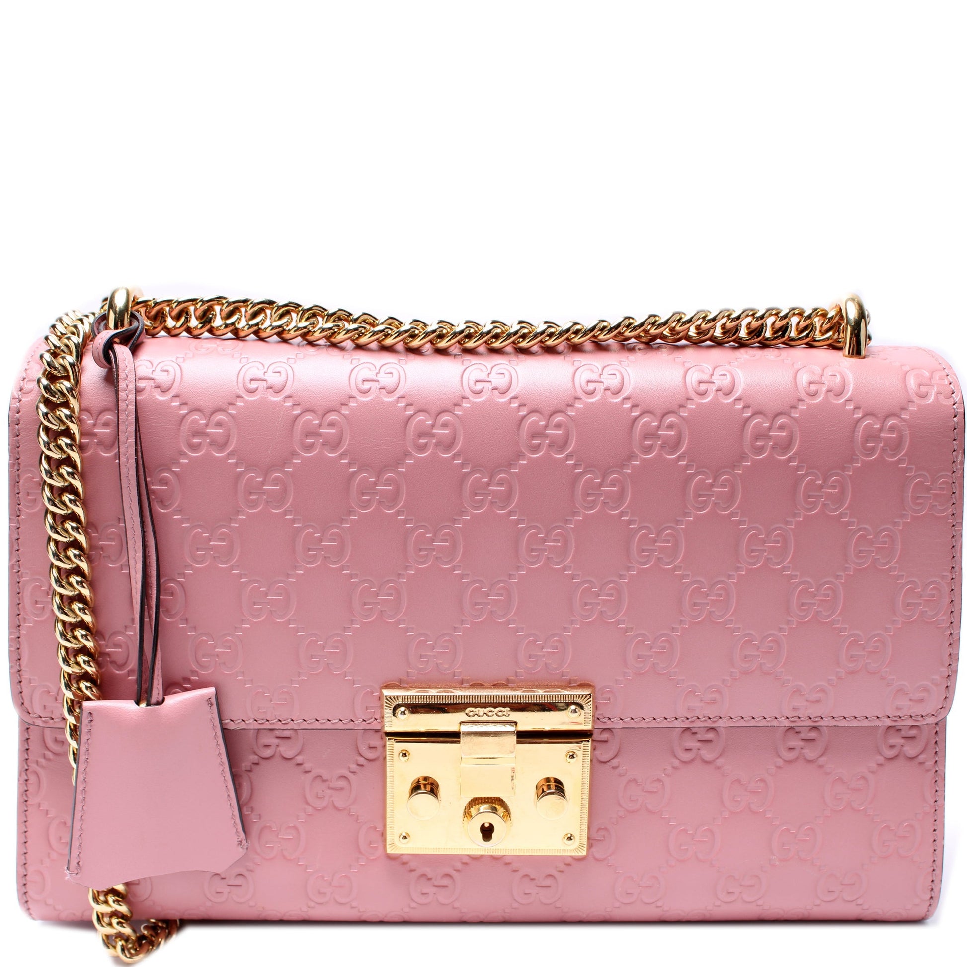 Gucci 409486 Padlock GG Leather Medium Bag