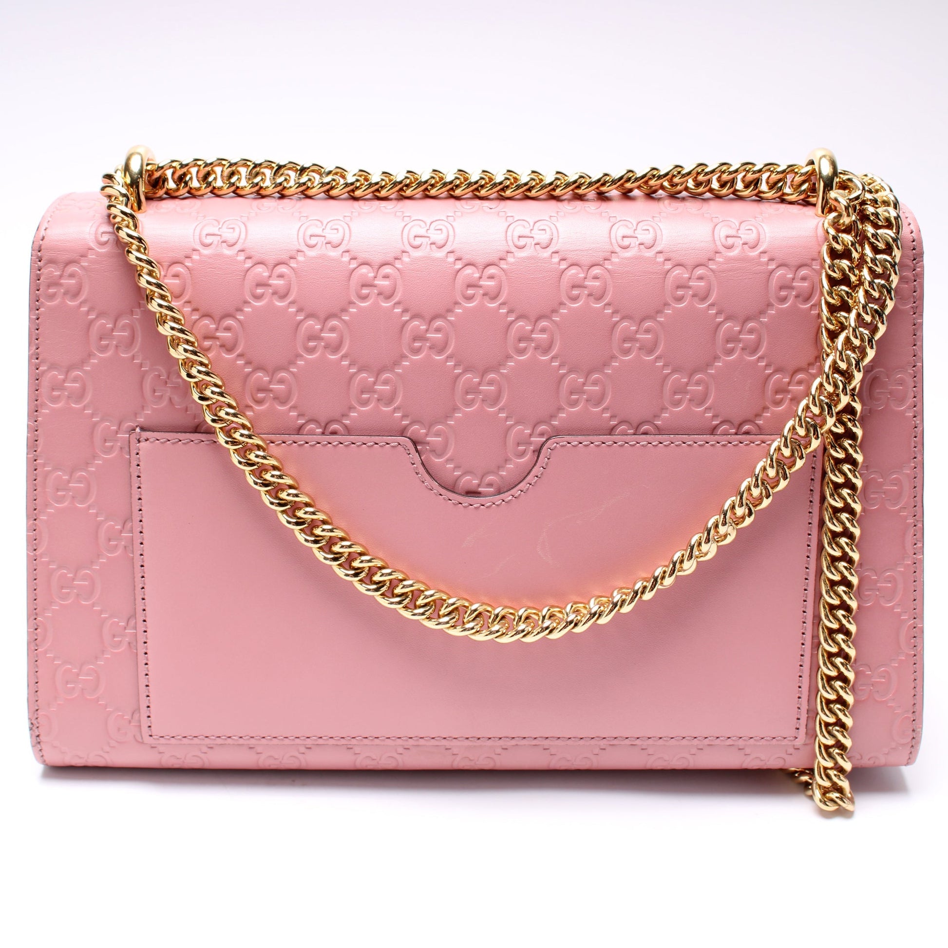 Gucci 409486 Padlock GG Leather Medium Bag