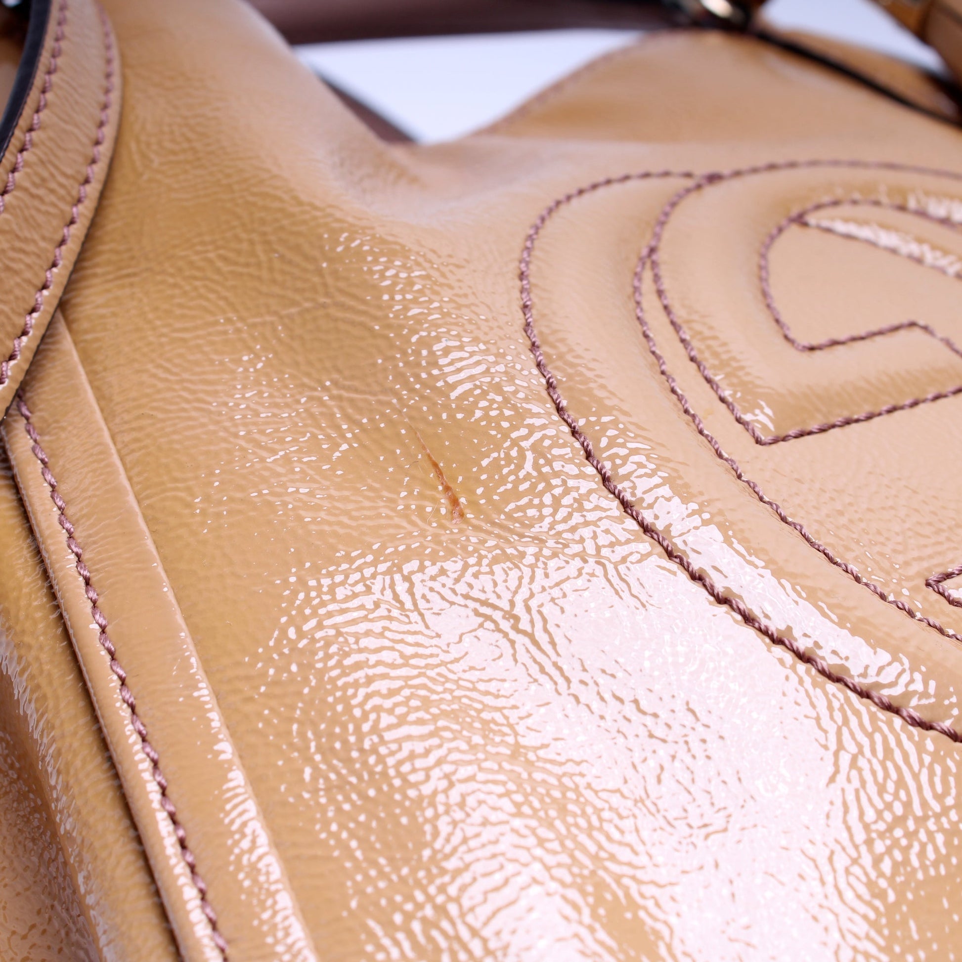 Gucci 336751 Soho Patent Leather Shoulder Bag