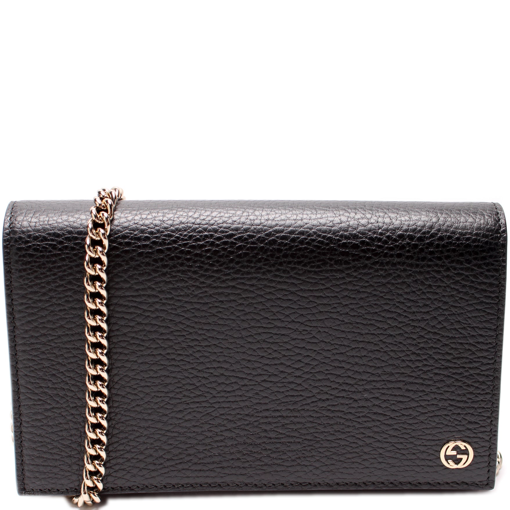 Gucci 466506 Interlocking GG Chain Wallet Bag