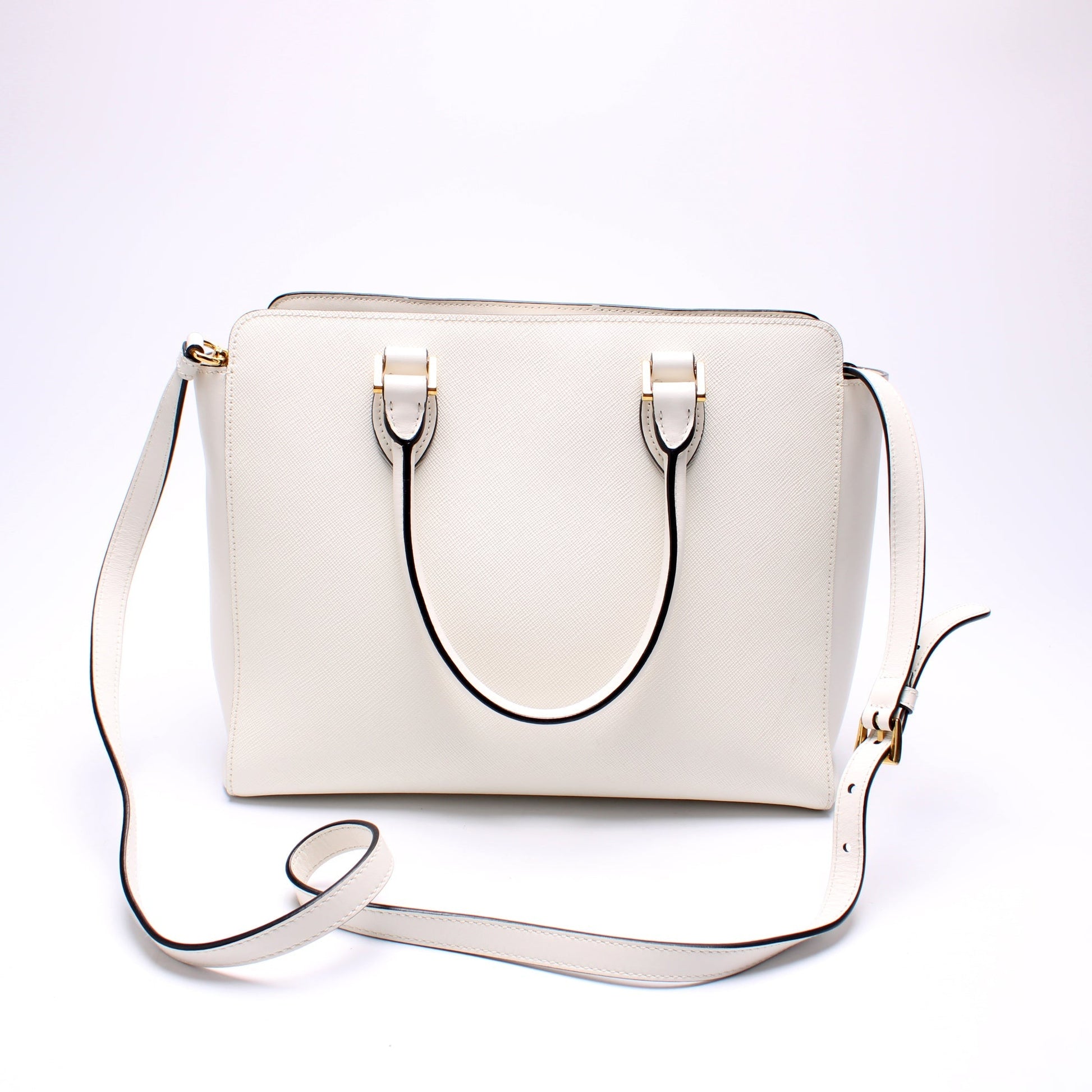 Prada Saffiano Calfskin Top Handle Bag