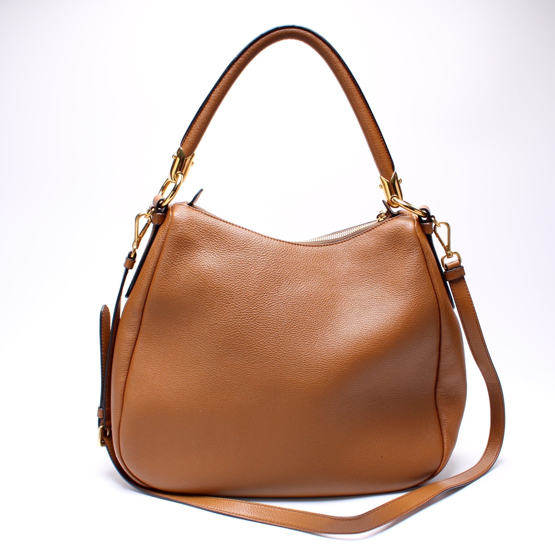 Prada 1BC089 Vitello Phenix Hobo Bag