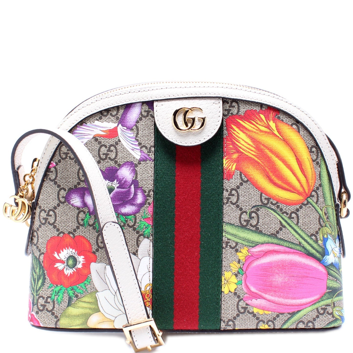 Gucci 499621 Ophidia GG Flora Small Crossbody Bag