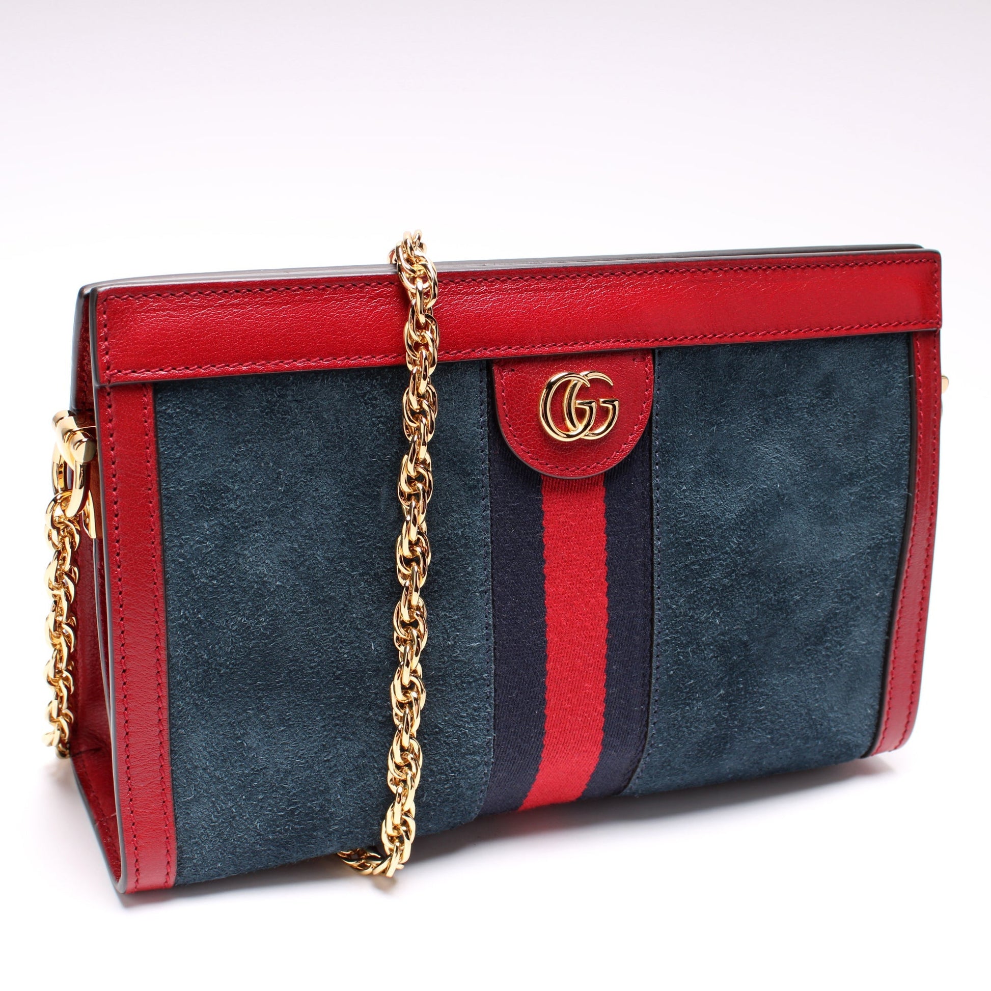 Gucci 503877 Ophidia Suede Shoulder Small Bag