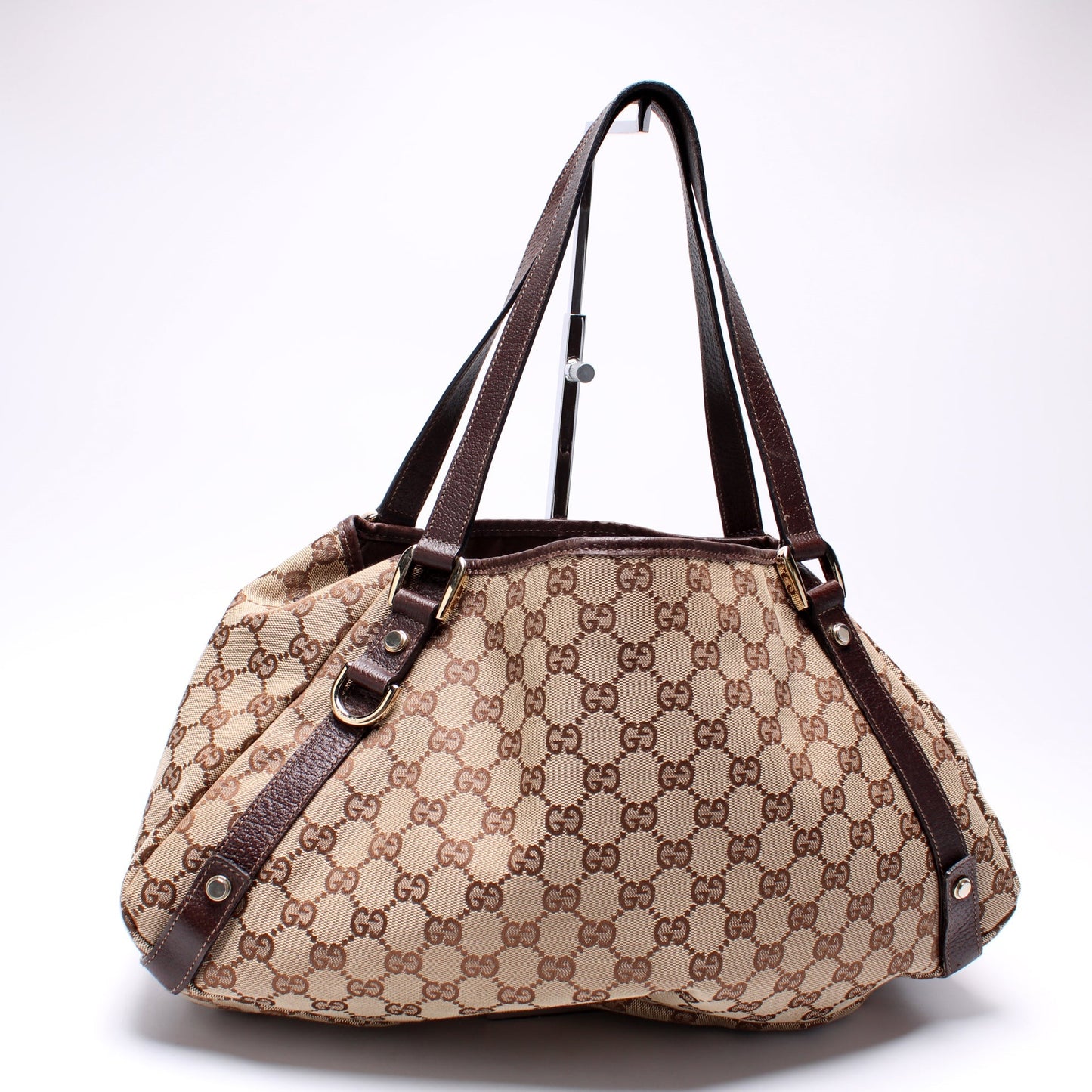 Gucci 130736 Abbey Canvas Tote Medium Bag