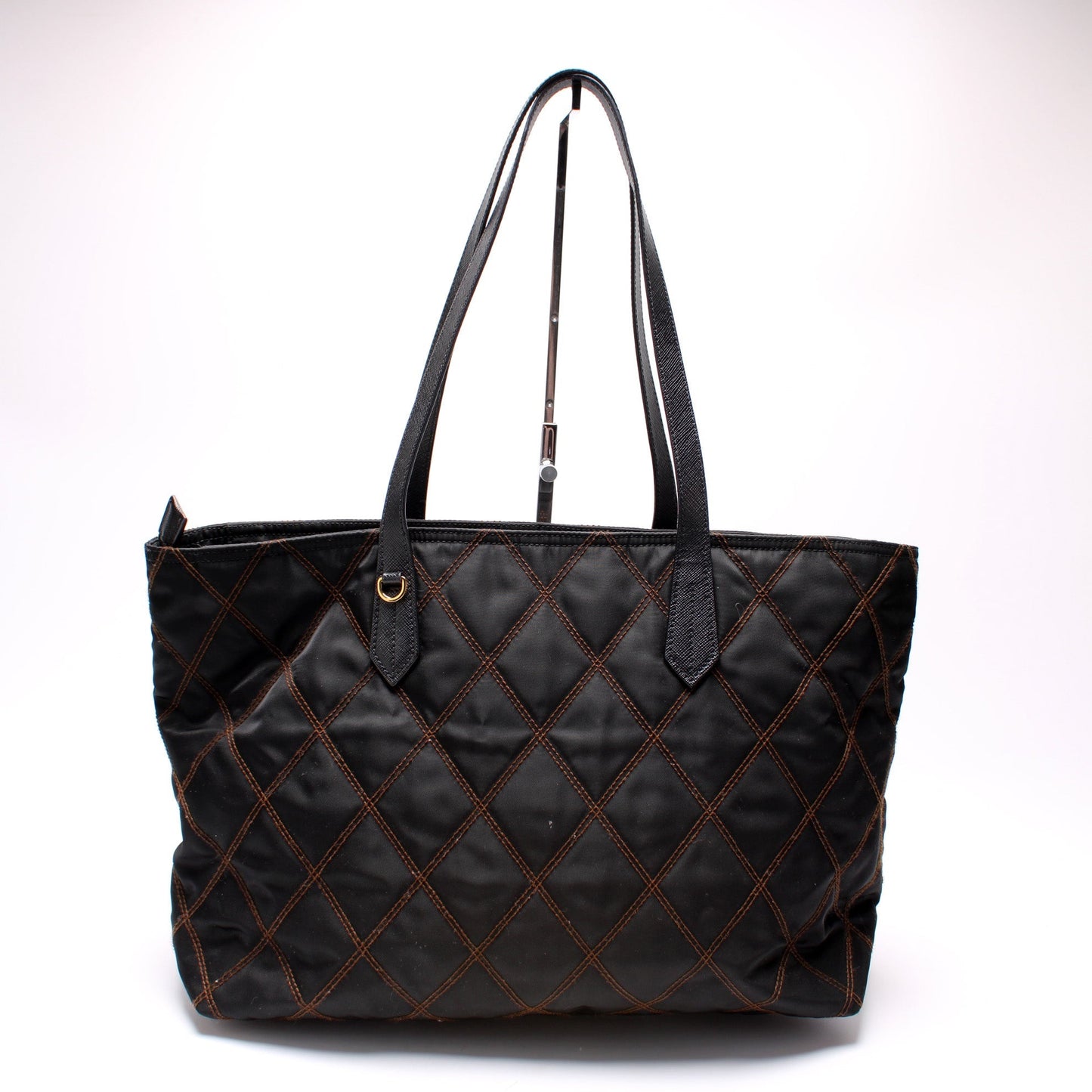 Prada Stitched Nylon Tote Bag