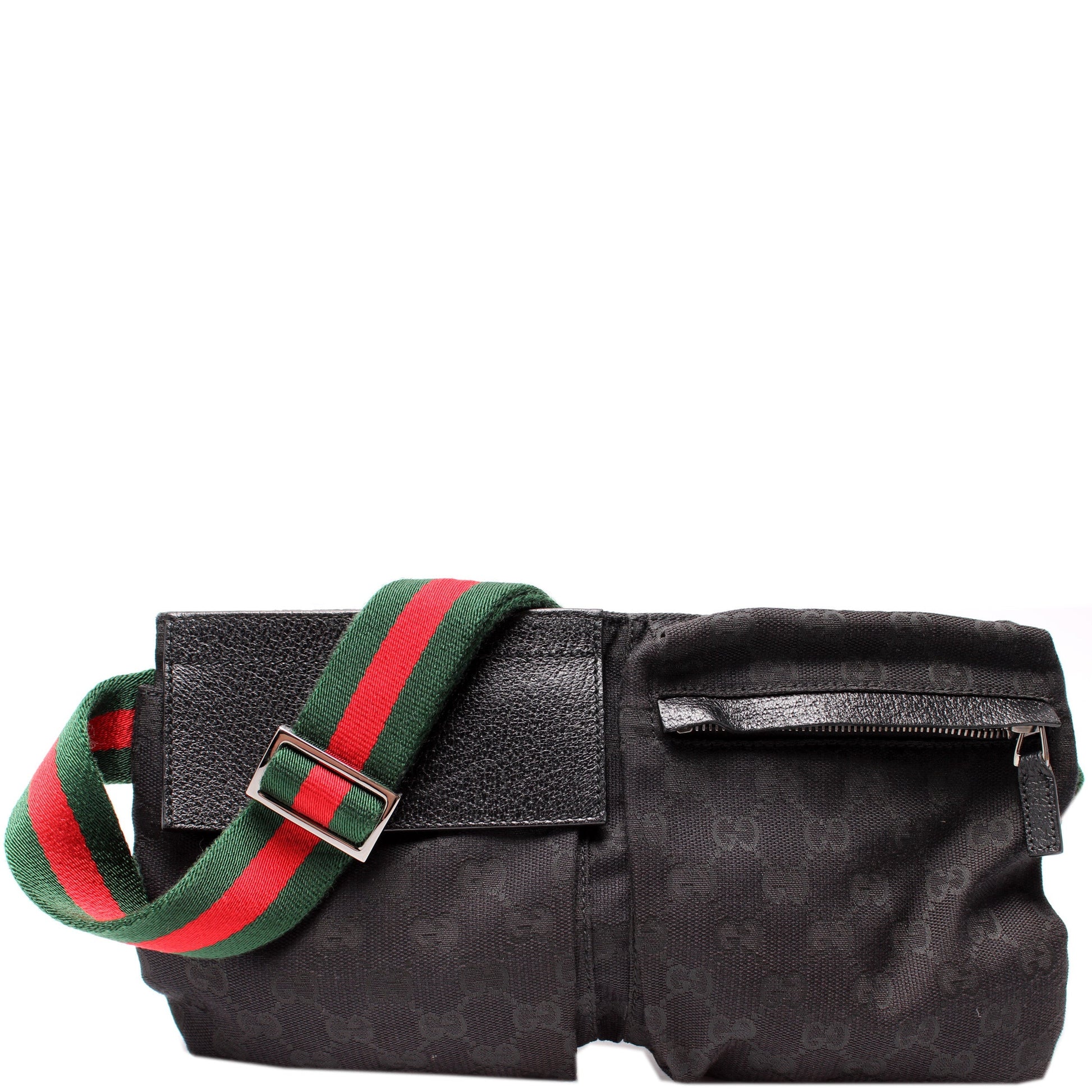 Gucci 28566 GG Coated Canvas Waist Bag
