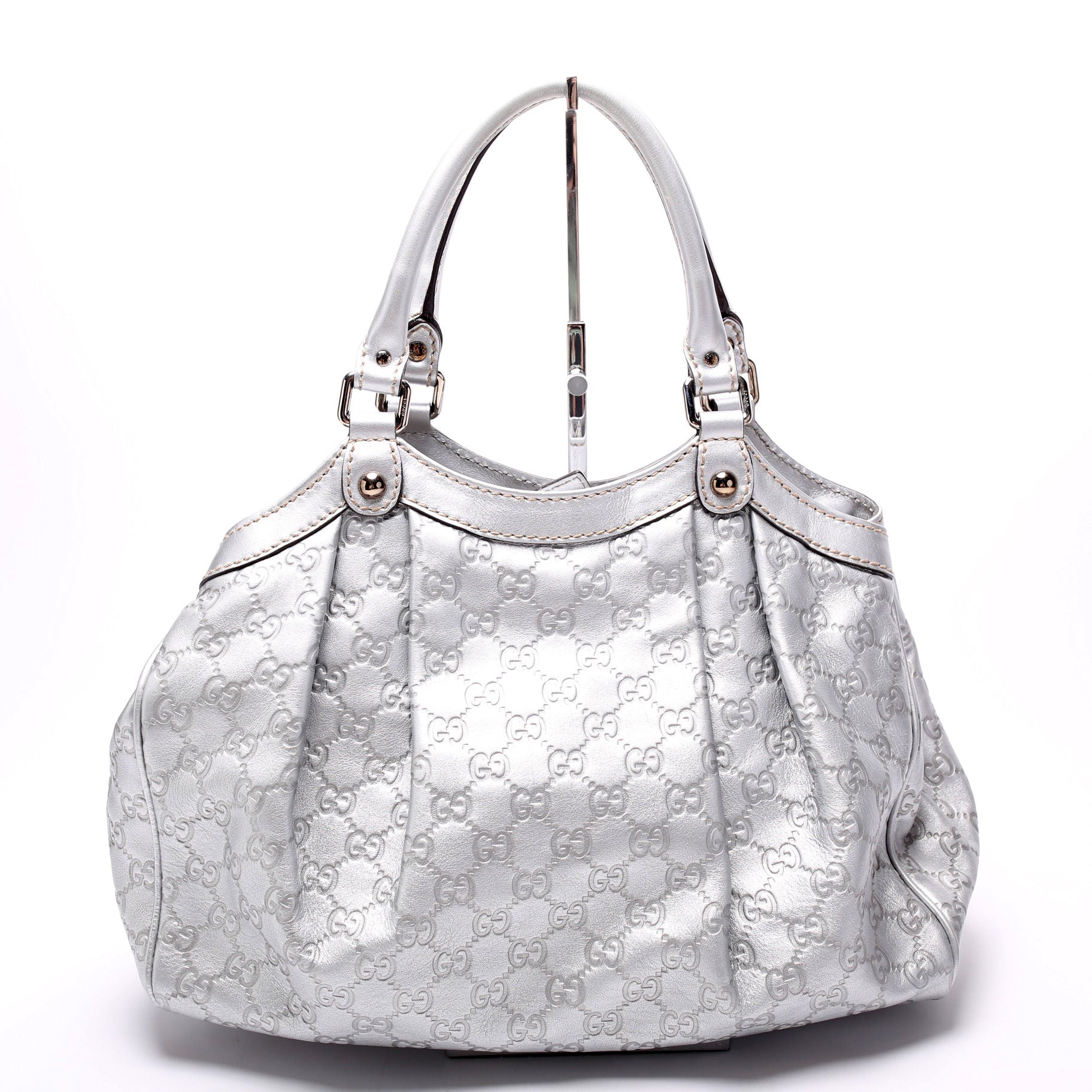 Gucci 211944 Sukey GG Leather Medium Bag