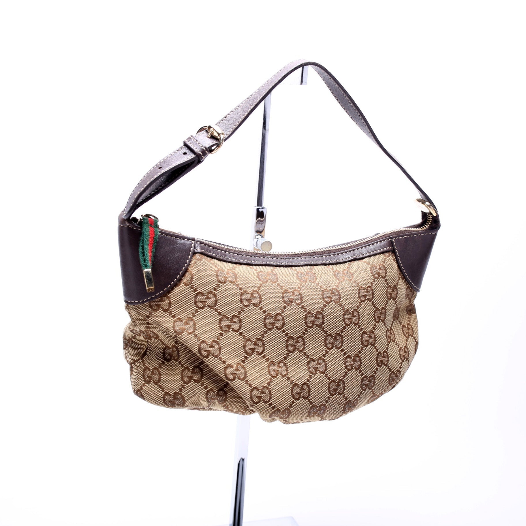 Gucci 224093 GG Canvas Sherry Line Pochette Bag