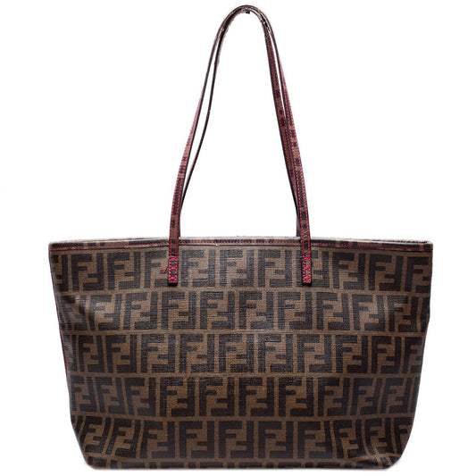 Fendi 8BH198 Zucca Zip Tote Bag