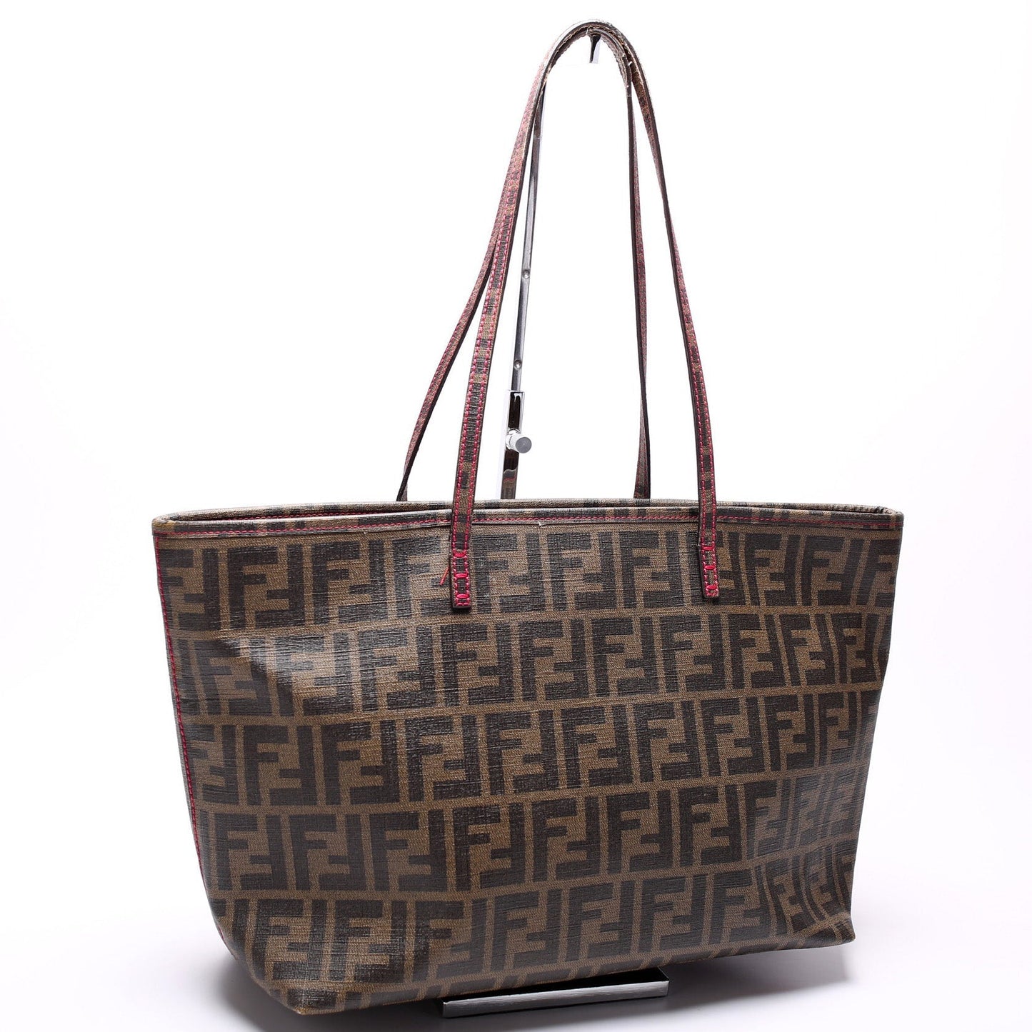 Fendi 8BH198 Zucca Zip Tote Bag