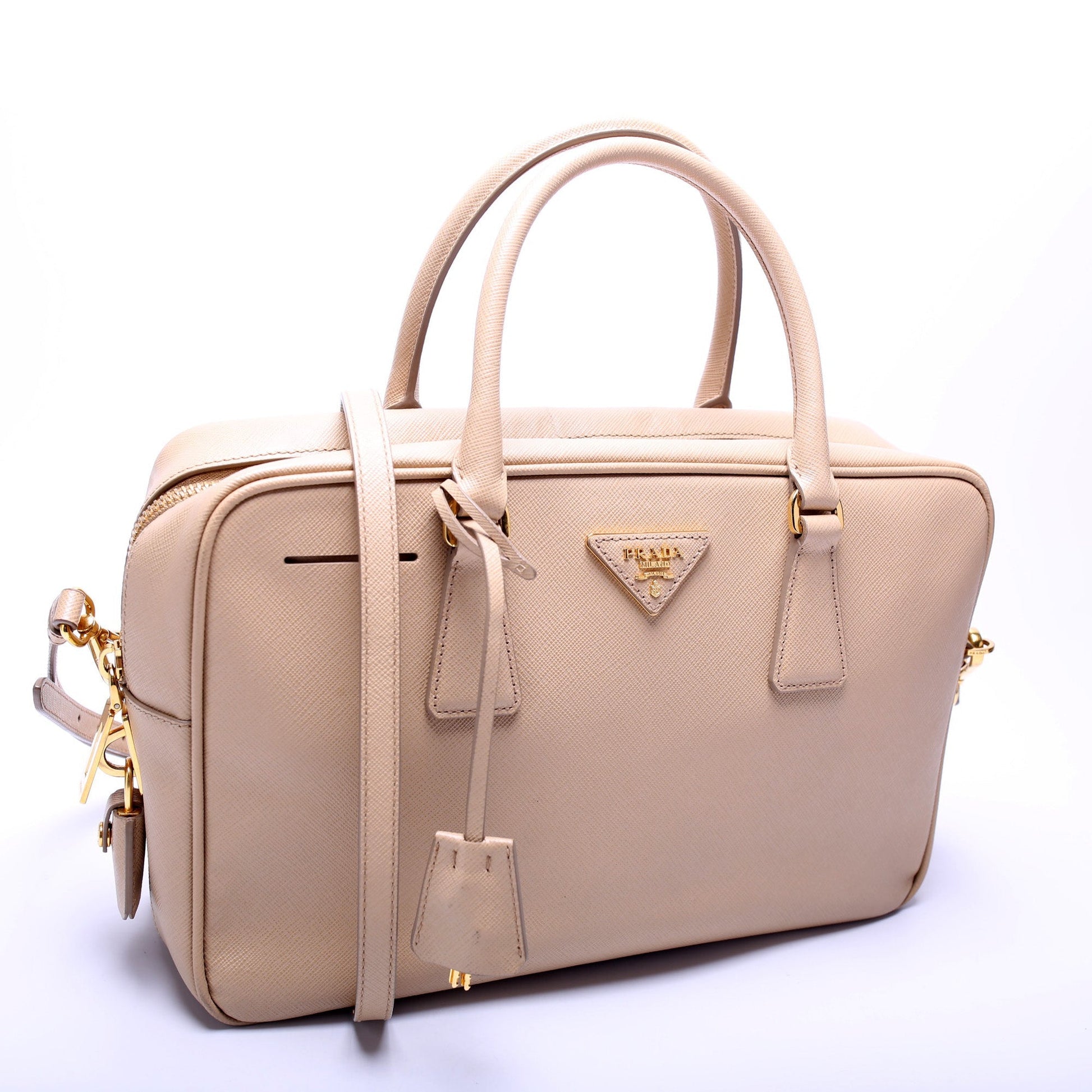 Prada Saffiano Lux Bauletto Bag