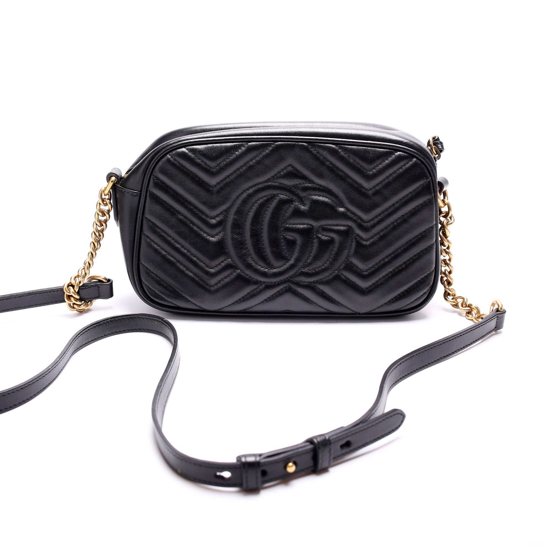 Gucci 447632 Marmont Small Leather Camera Bag