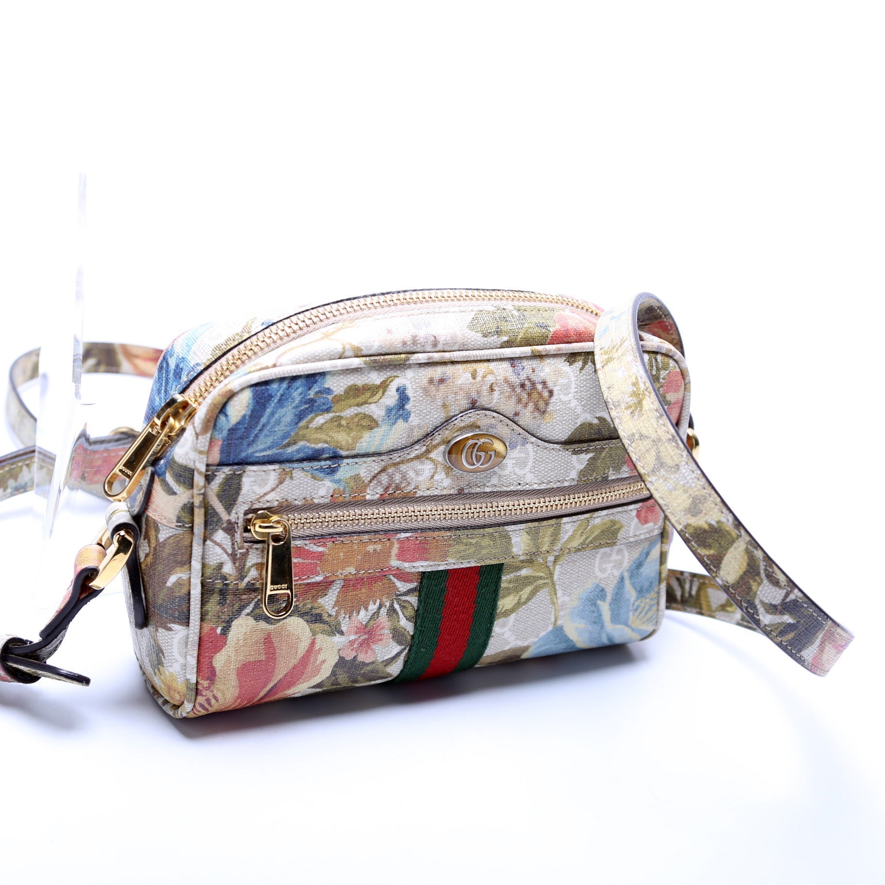 Gucci 517350 GG Flora Supreme Mini Ophidia Bag