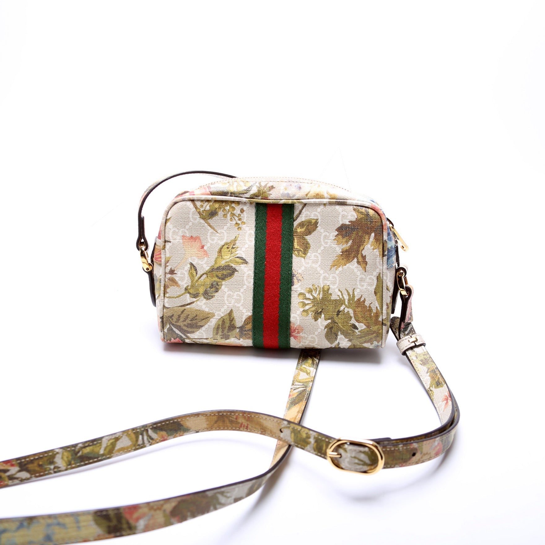 Gucci 517350 GG Flora Supreme Mini Ophidia Bag