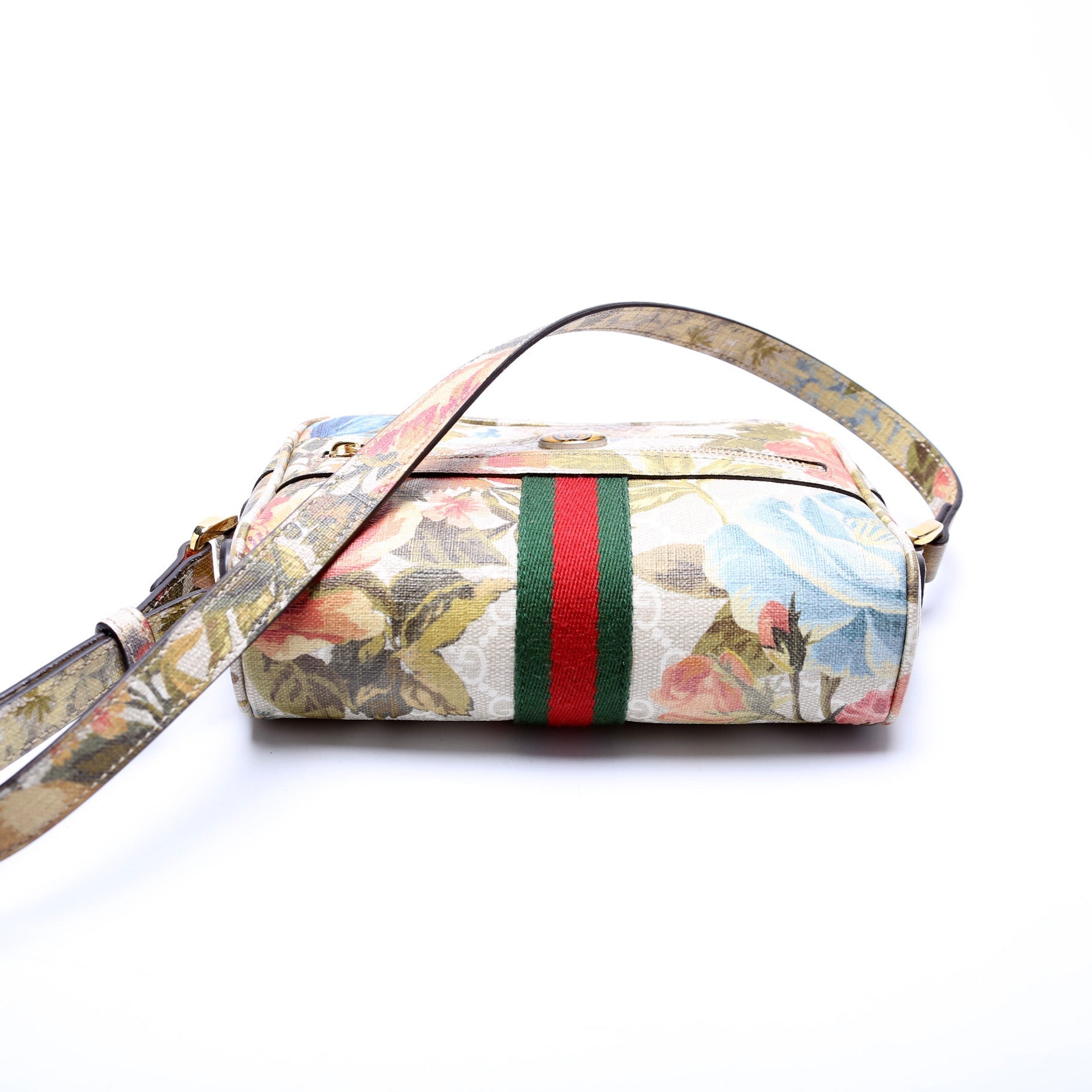 Gucci 517350 GG Flora Supreme Mini Ophidia Bag
