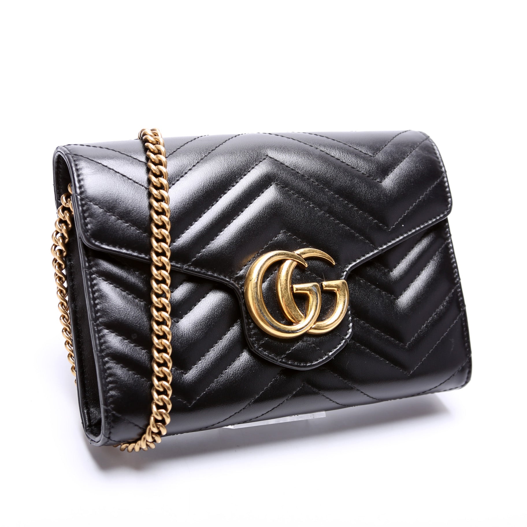 Gucci 474575 Marmont Chain Wallet Bag